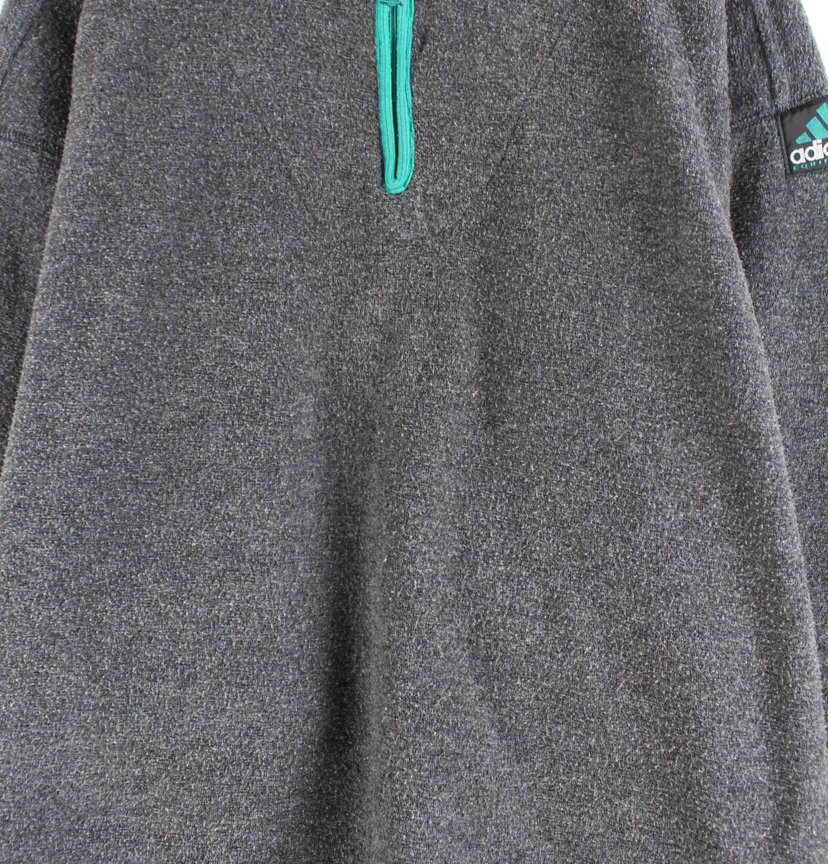 Adidas Equipment 90s Vintage Half Zip Fleece Sweater Grau XL (detail image 1)