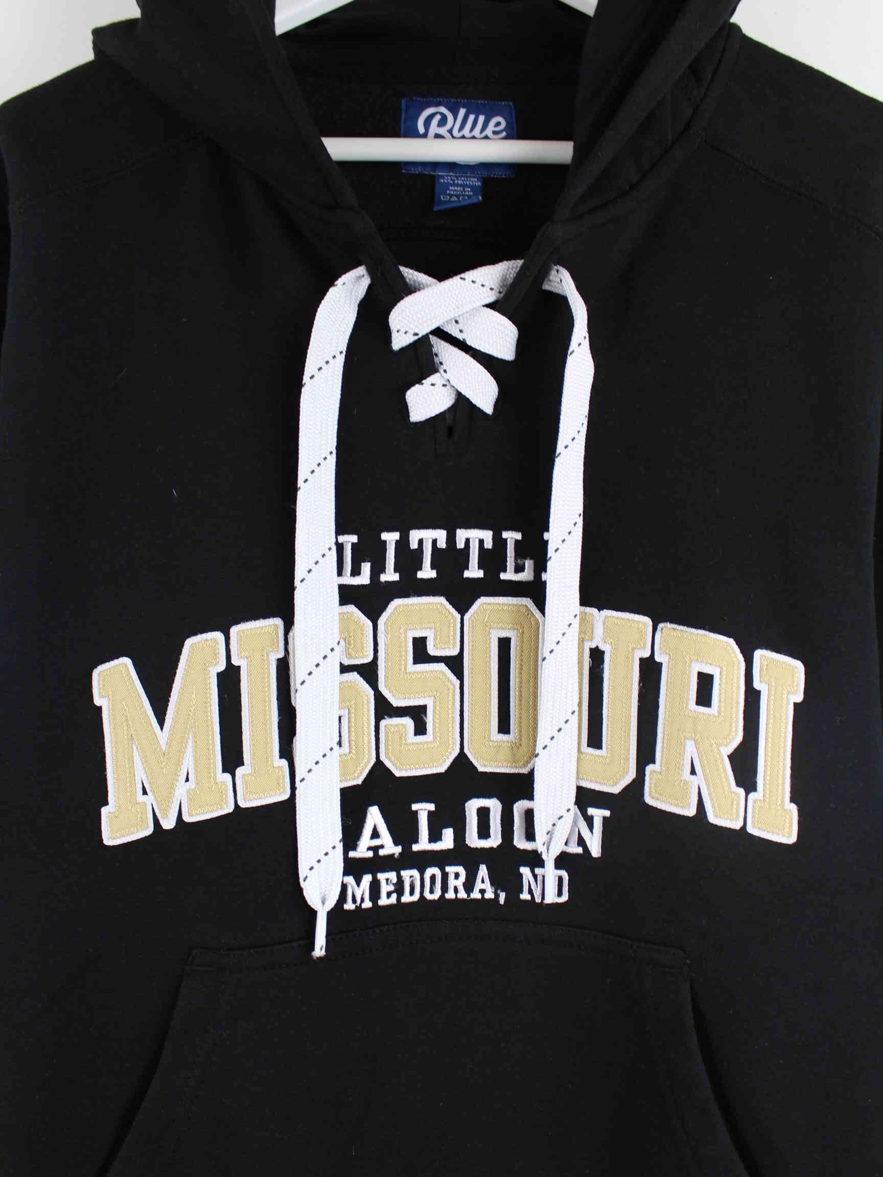 Vintage Missouri Embroidered Hoodie Schwarz S (detail image 1)