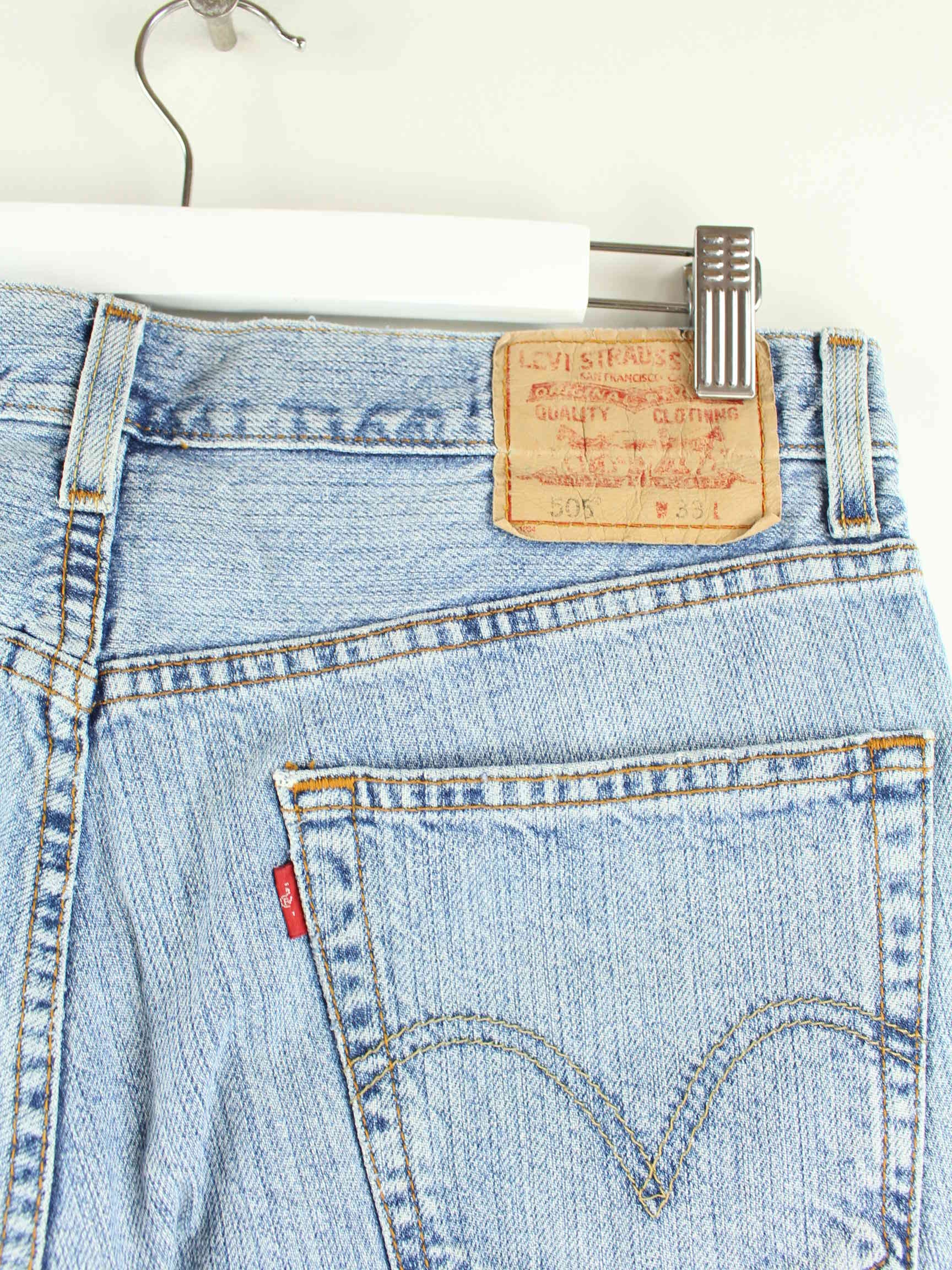 Levi's 505 Jorts / Jeans Shorts Blau W33 (detail image 1)