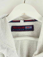 Reebok 90s Vintage Embroidered Zip Hoodie Grau S (detail image 2)