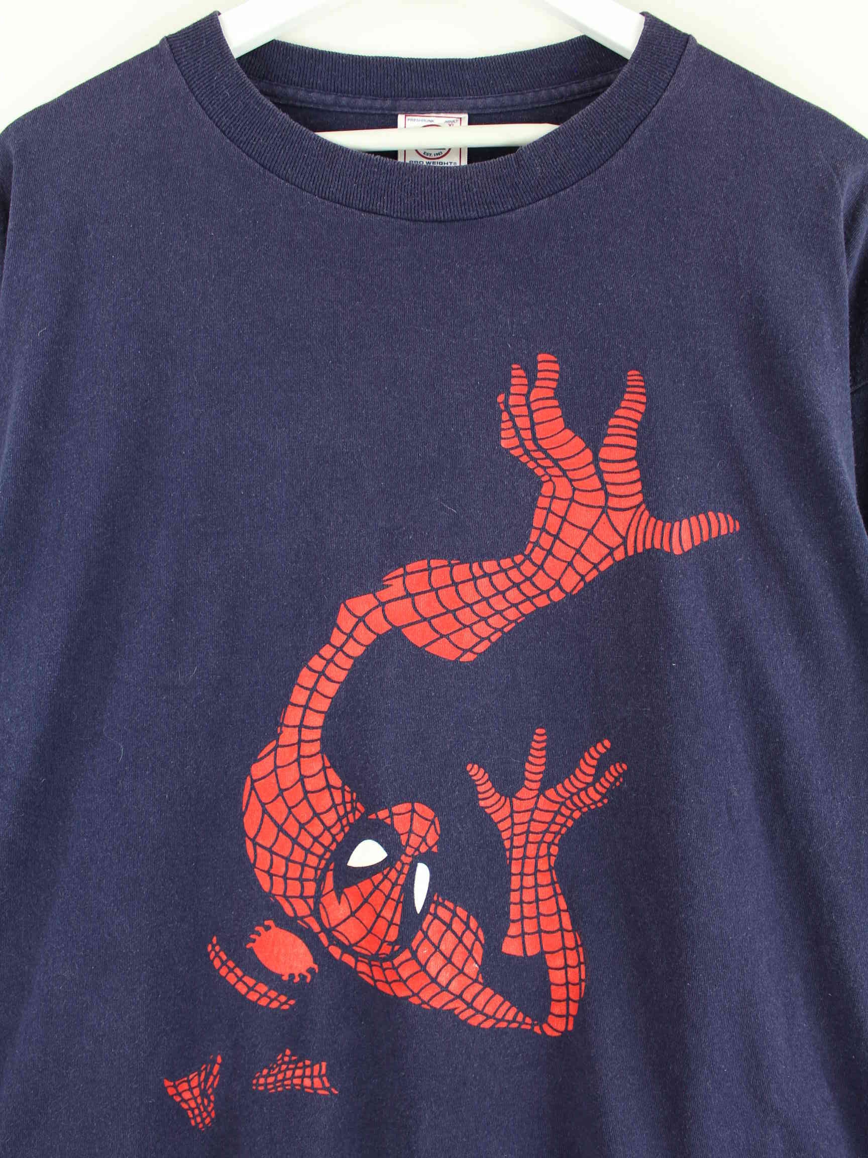 Delta 90s Vintage Spider Man Print Sweatshirt Blau XL (detail image 1)