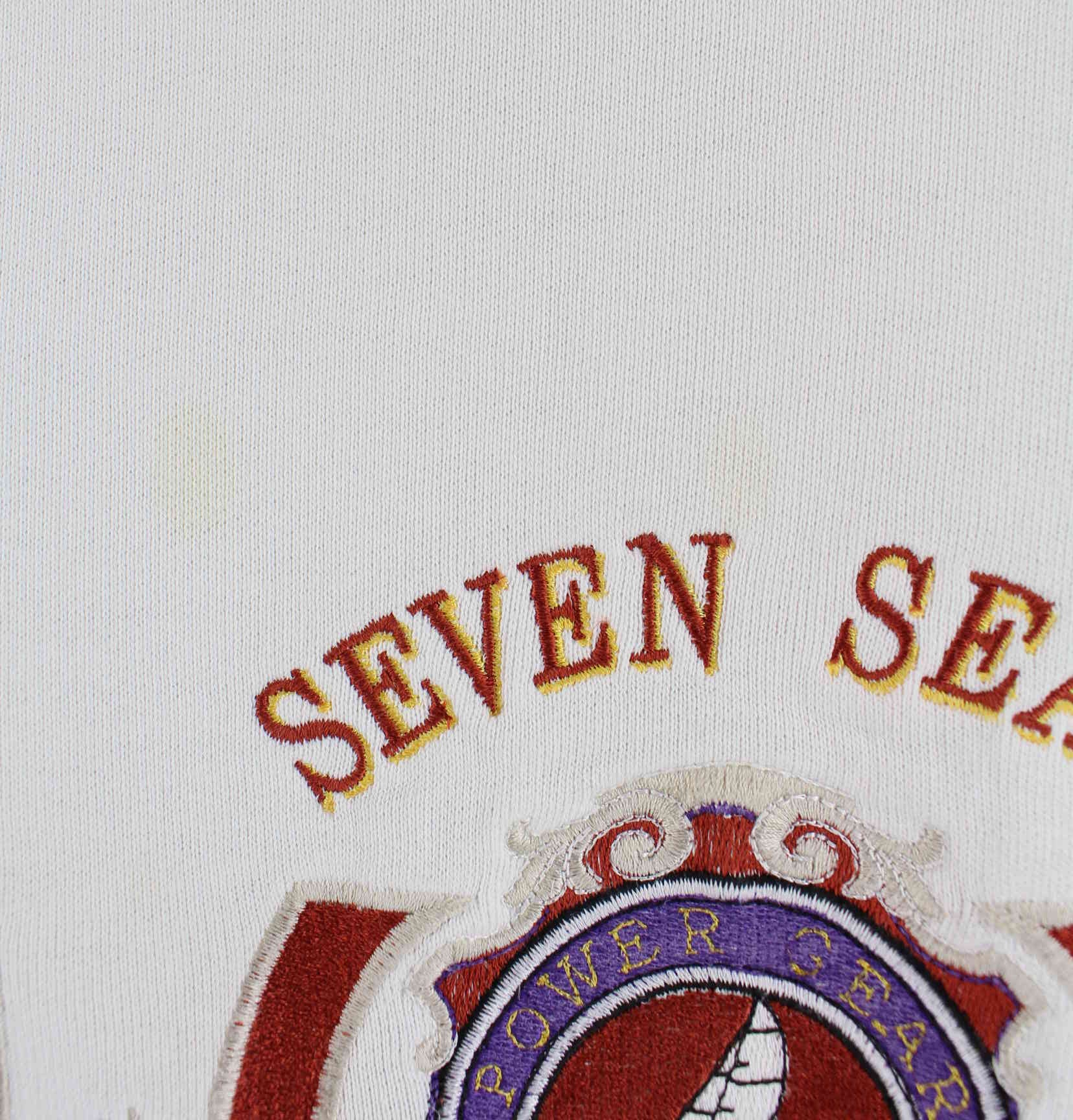 Vintage 90s Seven Seas Regatta Sweater Weiß L (detail image 4)