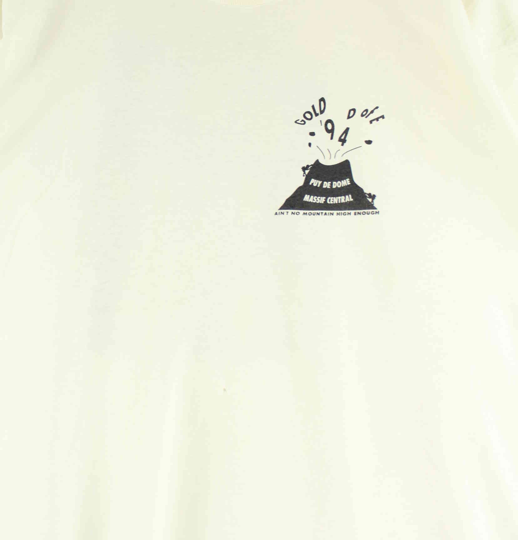 Vintage 1994 Expedition Print Single Stitched T-Shirt Beige L (detail image 1)