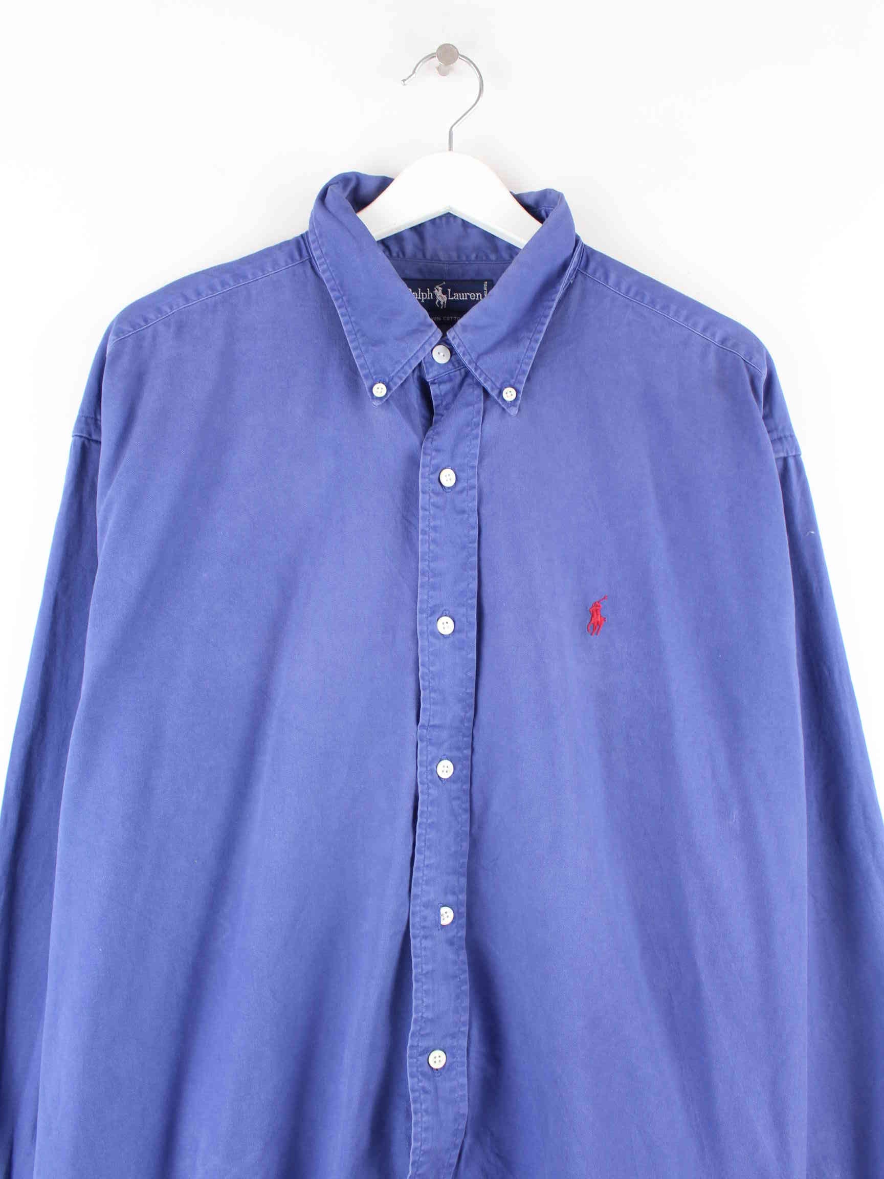 Ralph Lauren 90s Vintage Hemd Blau XXL (detail image 1)