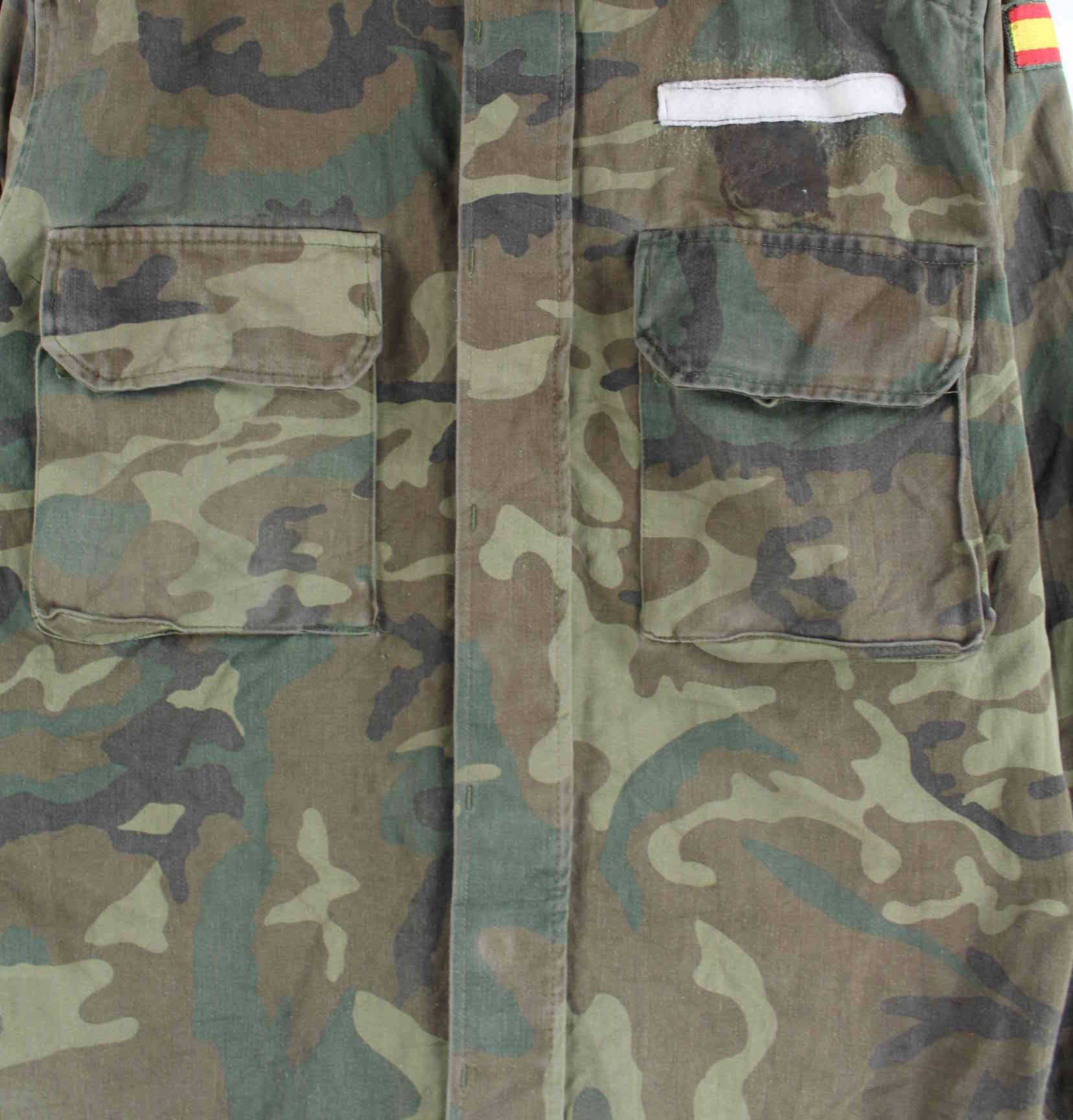 Vintage Camouflage Army Jacke Grün S (detail image 1)