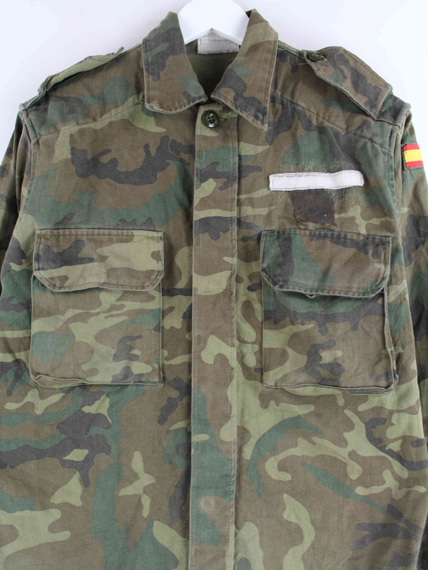 Vintage Camouflage Army Jacke Grün S (detail image 1)
