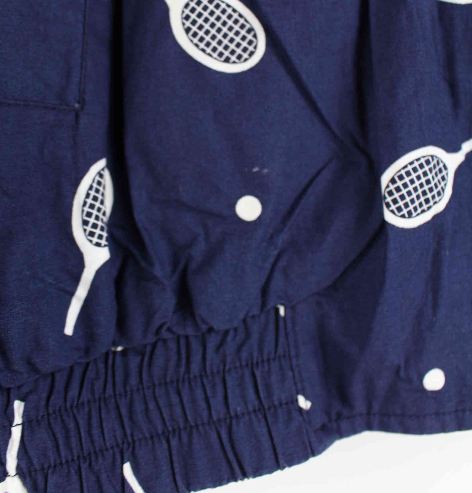 Vintage 90s Tennis Trainingsjacke Blau S (detail image 2)