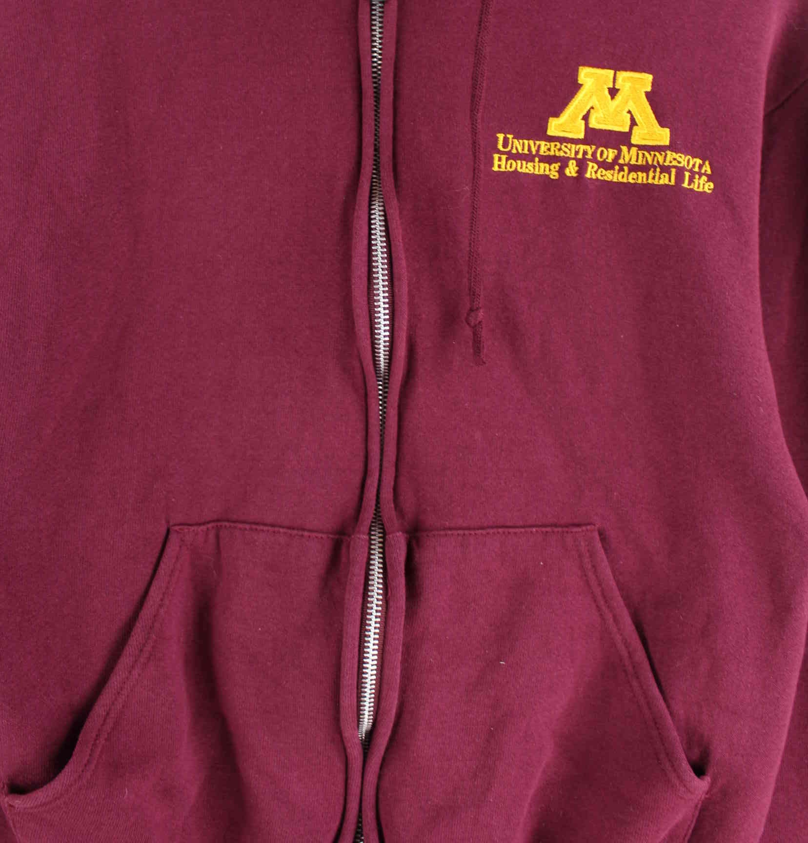 Jerzees University Minnesota Zip Hoodie Rot S (detail image 1)