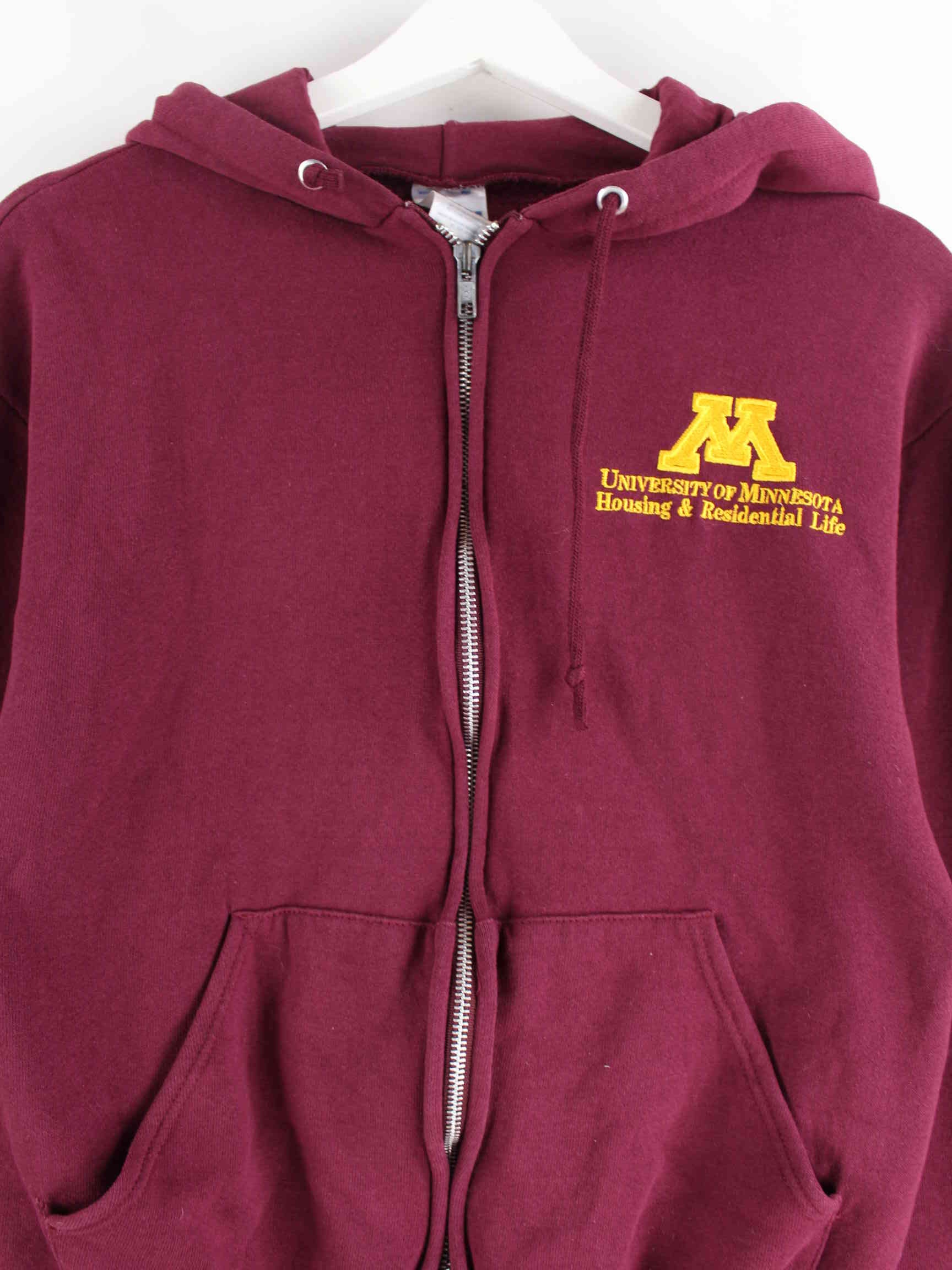Jerzees University Minnesota Zip Hoodie Rot S (detail image 1)
