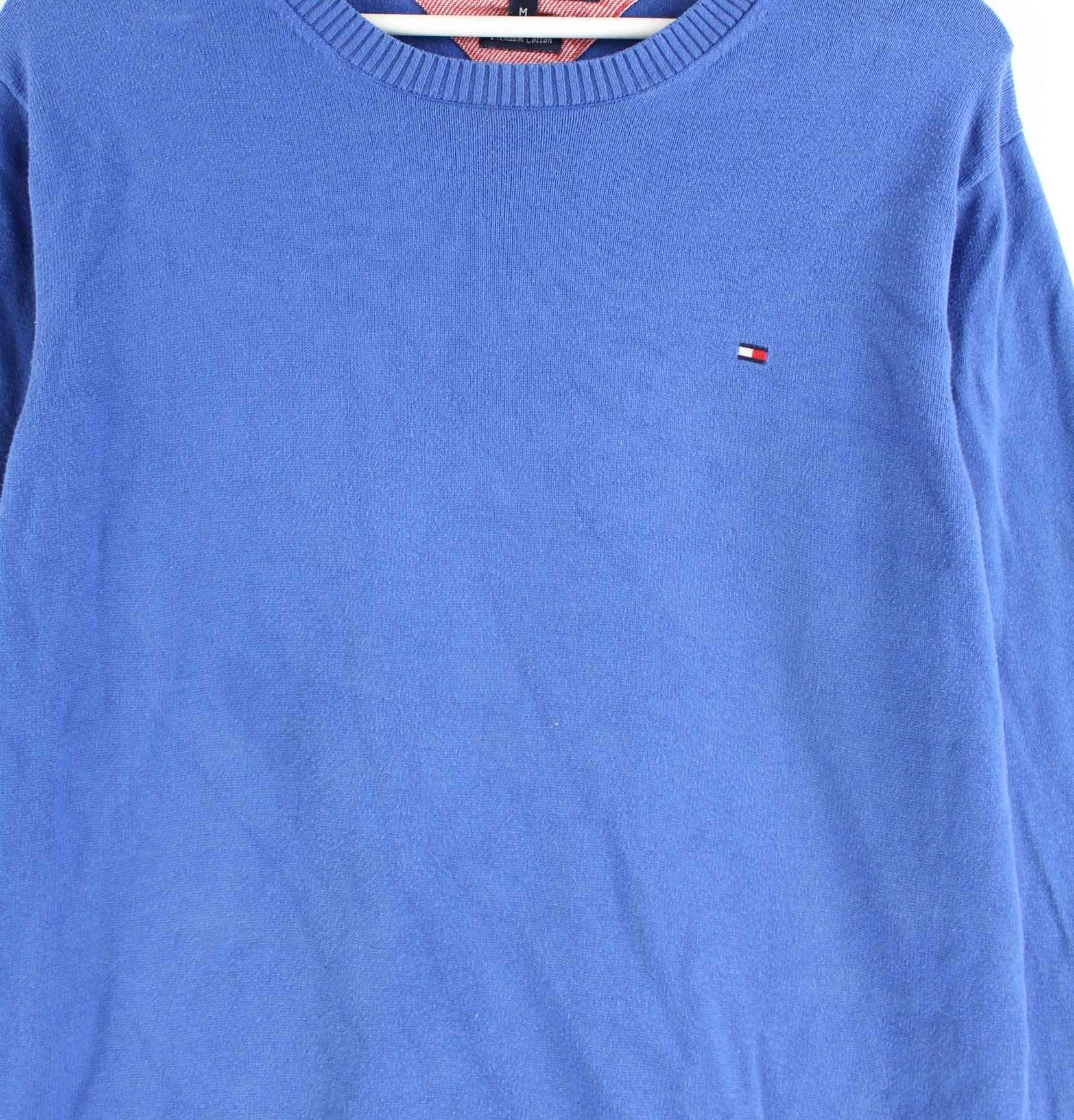 Tommy Hilfiger Basic Pullover Blau M (detail image 1)