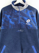 Lotto 90s Vintage Fleece Half Zip Sweater Blau L (detail image 1)