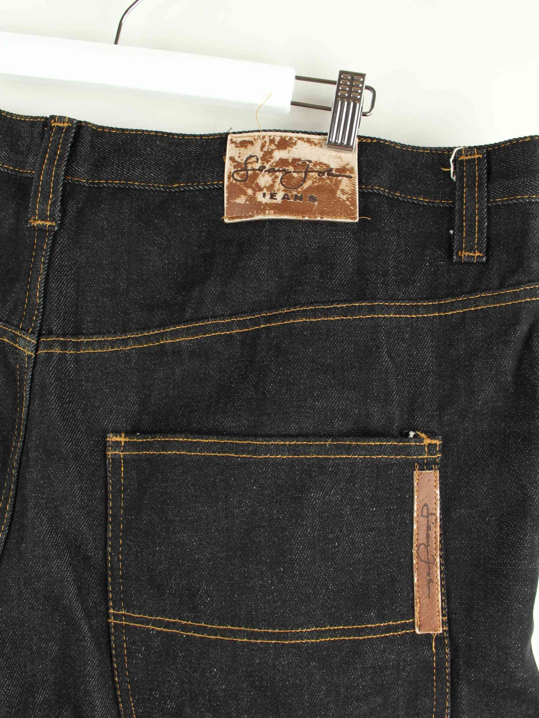 Sean John 90s Vintage Carpenter Jorts / Jeans Shorts Grau W42 (detail image 1)