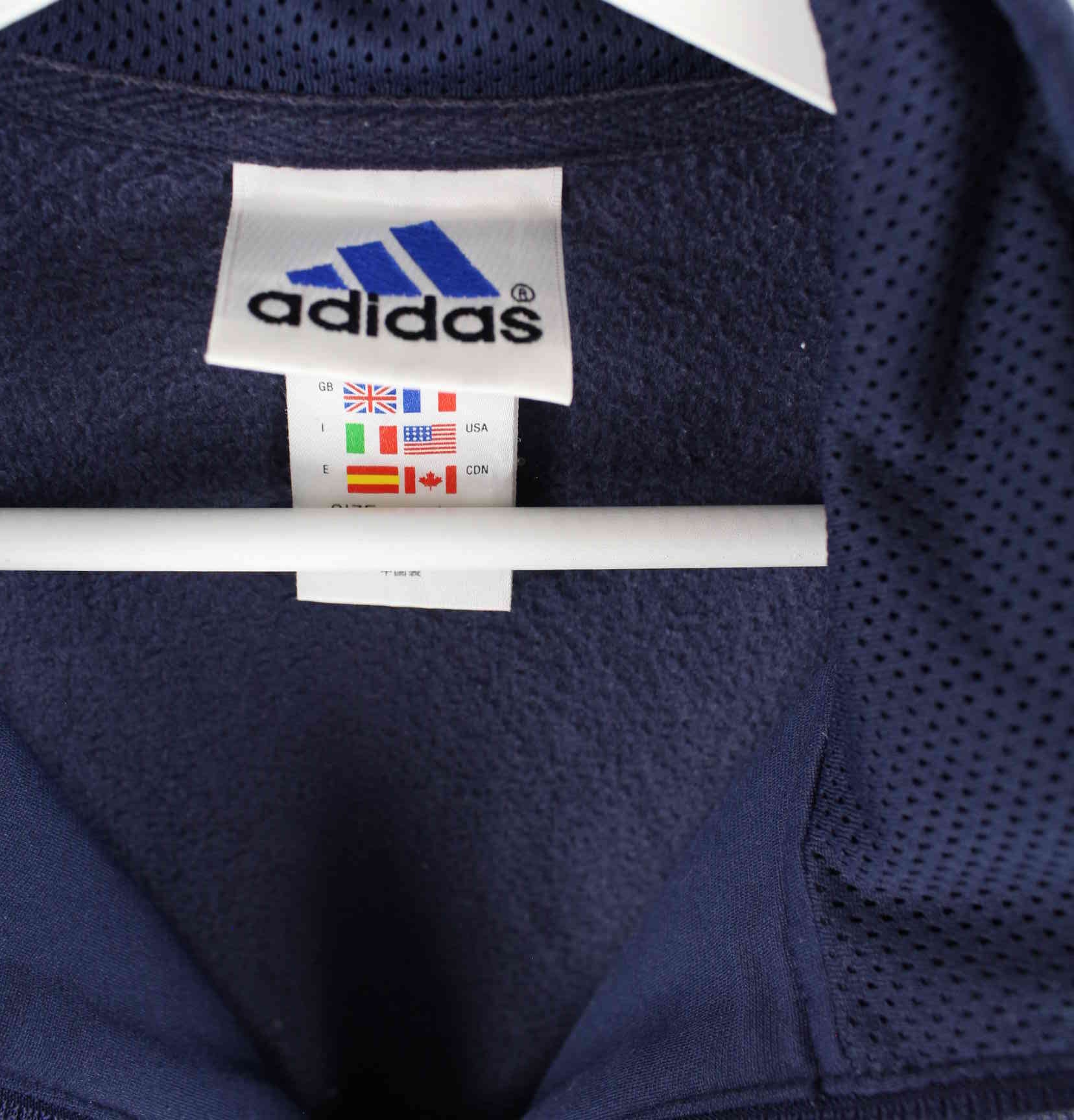 Adidas 90s Vintage Fleece Sweatjacke Blau L (detail image 2)