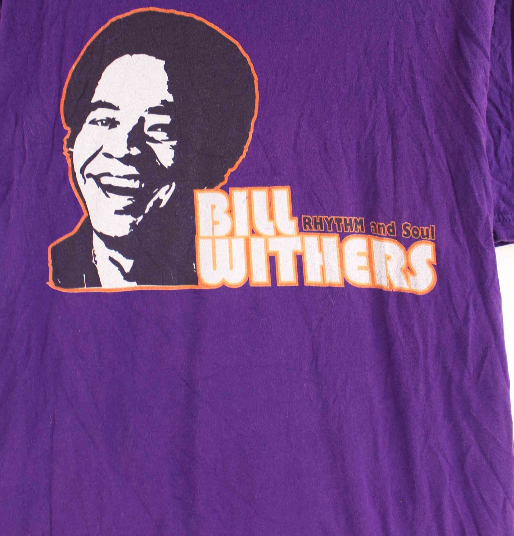 Vintage Bill Withers Print T-Shirt Lila XXL (detail image 1)