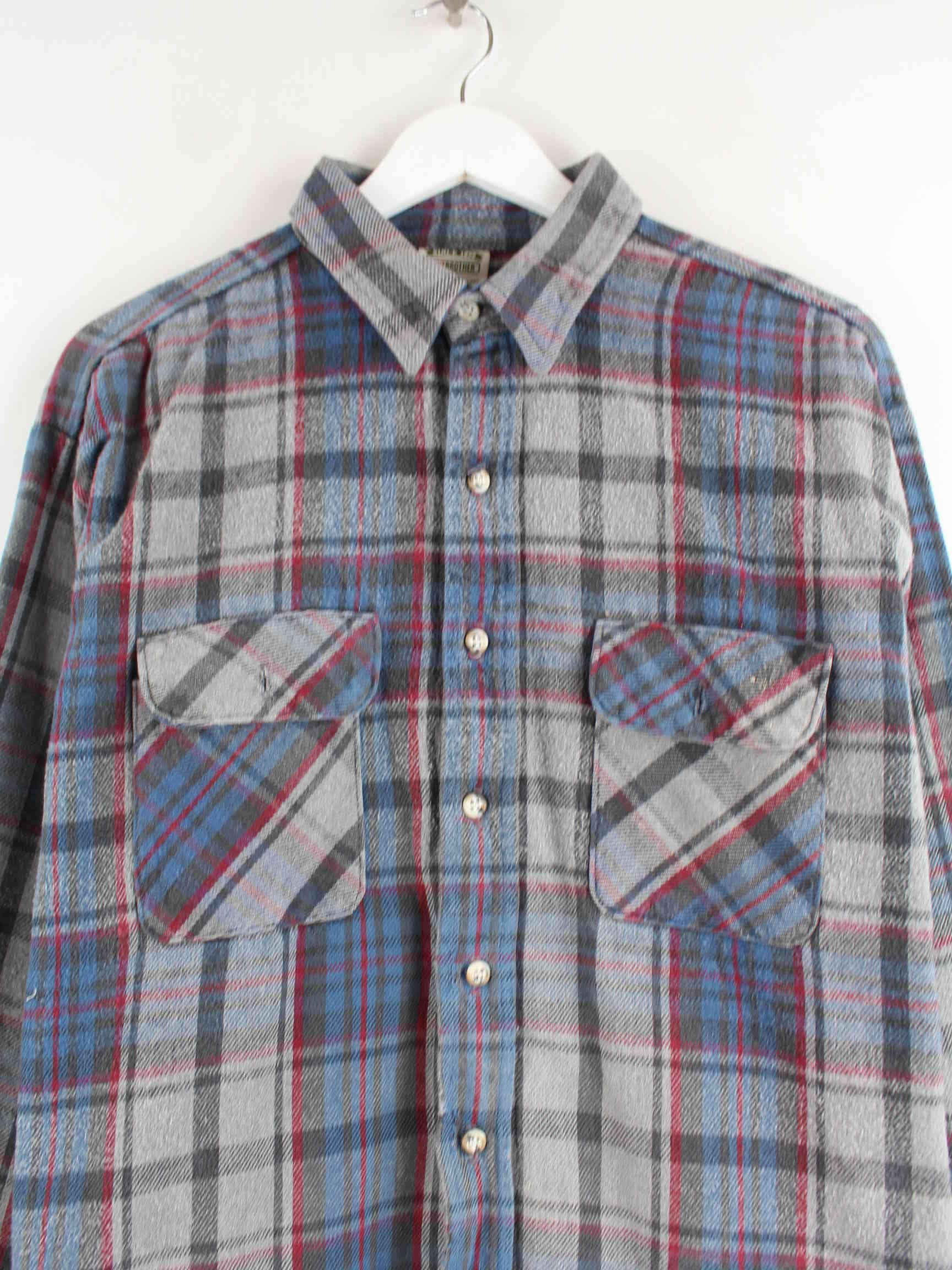 Vintage 00s Flanell Hemd Grau XL (detail image 1)