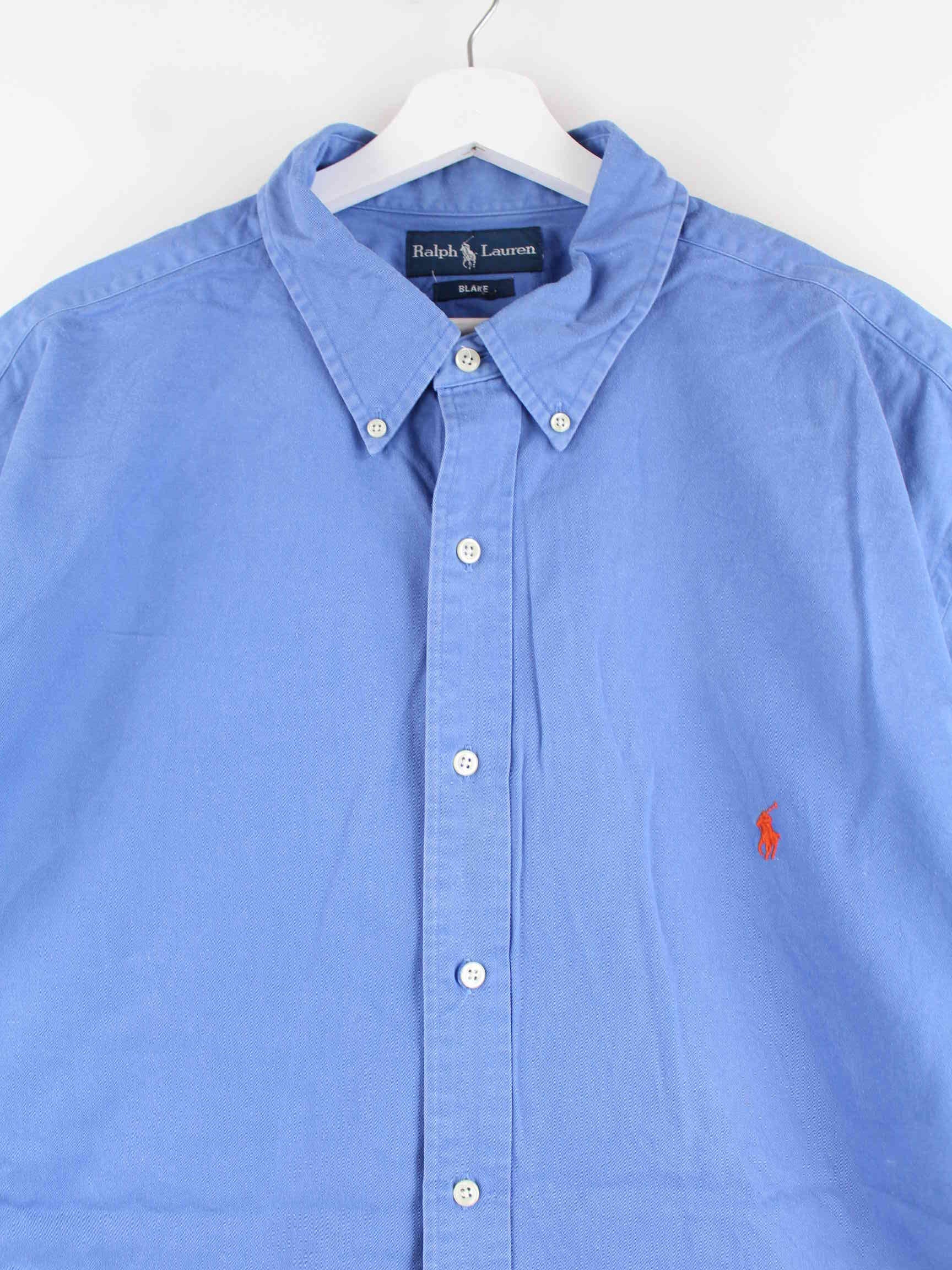 Ralph Lauren 90s Vintage Blake Short Sleeve Shirt Blue 4XL – Peeces