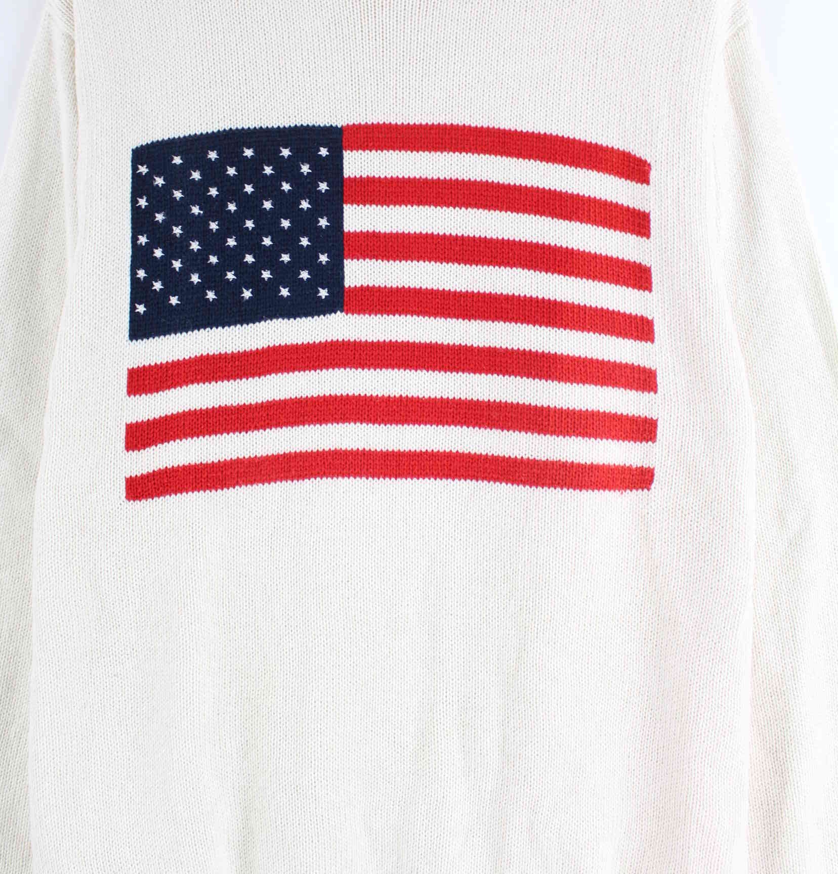 Vintage USA Pullover Weiß L (detail image 1)