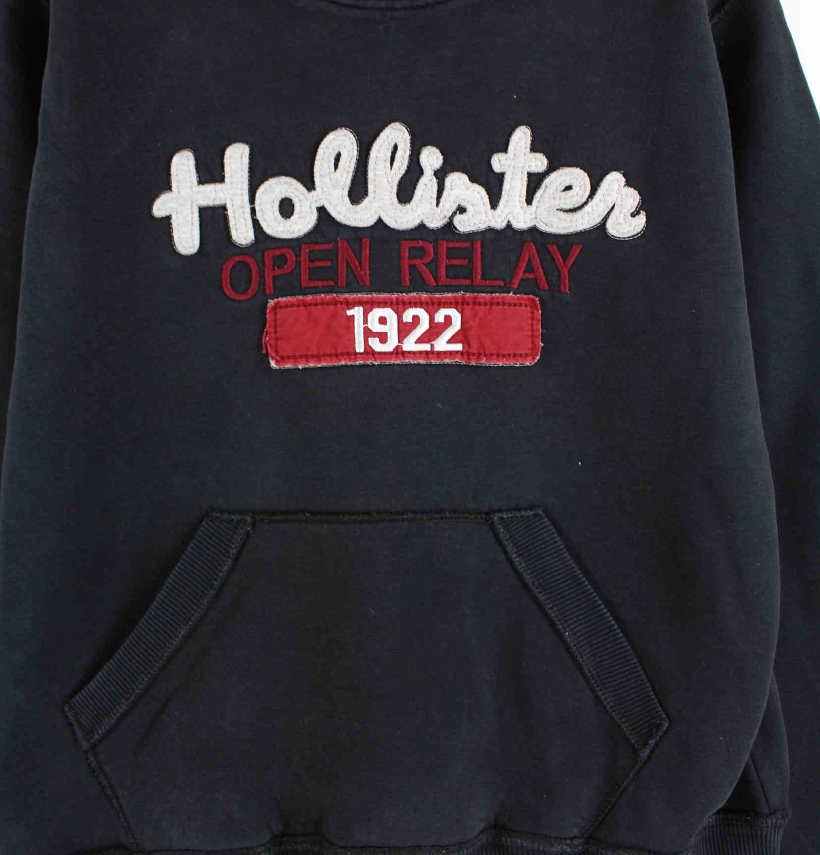 Hollister Embroidered Hoodie Schwarz M (detail image 1)