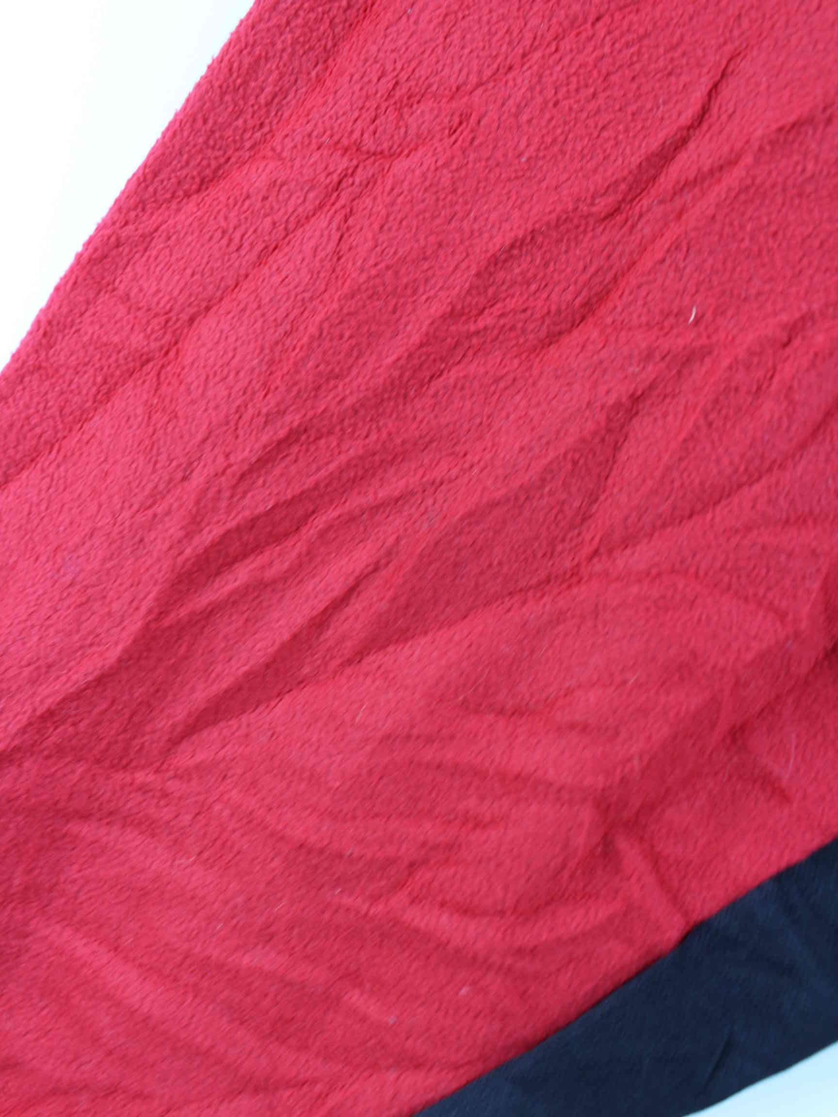 Adidas 90s Vintage Fleece Half Zip Sweater Rot L (detail image 6)
