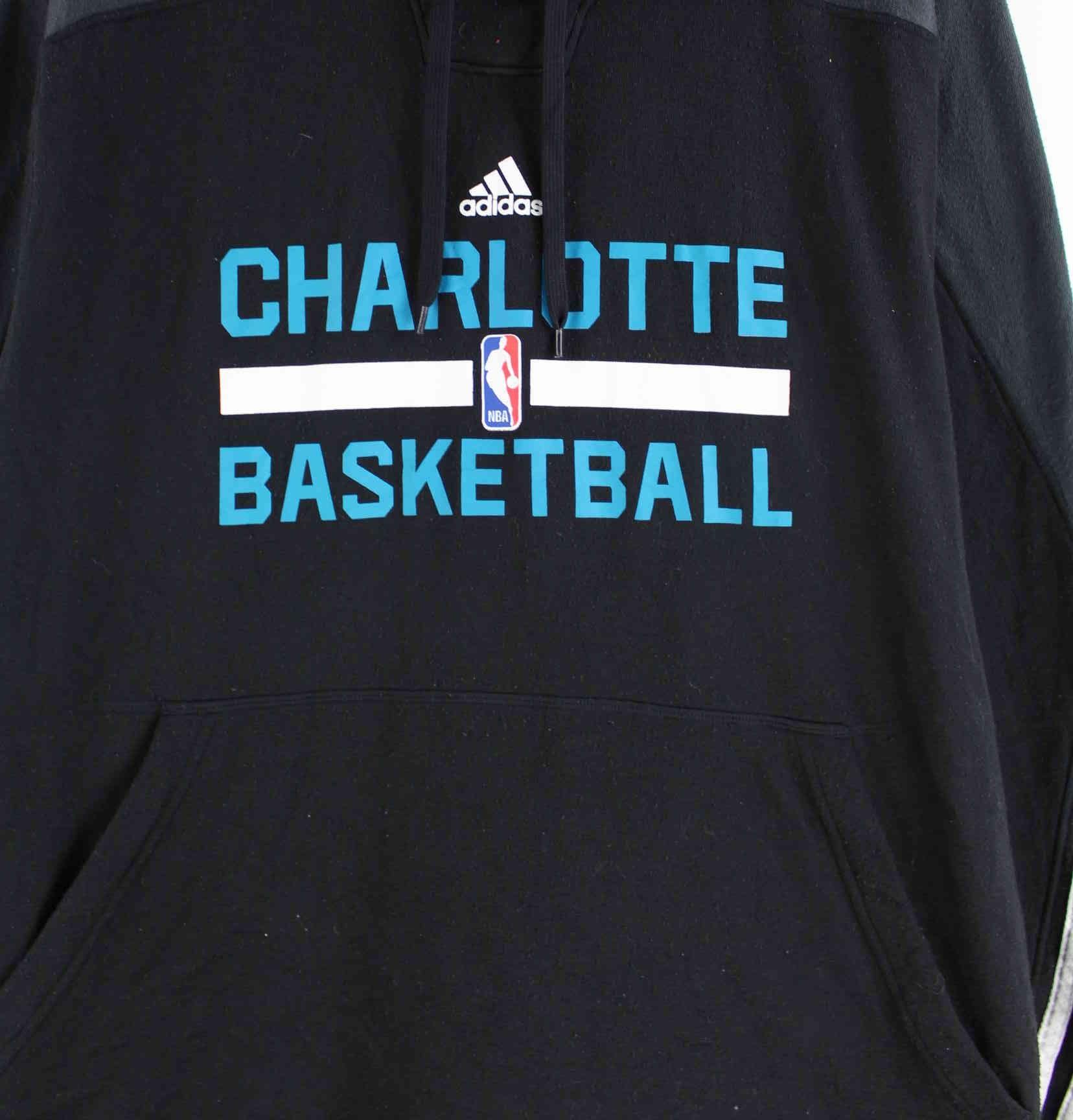 Adidas Charlotte NBA Print Hoodie Schwarz XL (detail image 1)