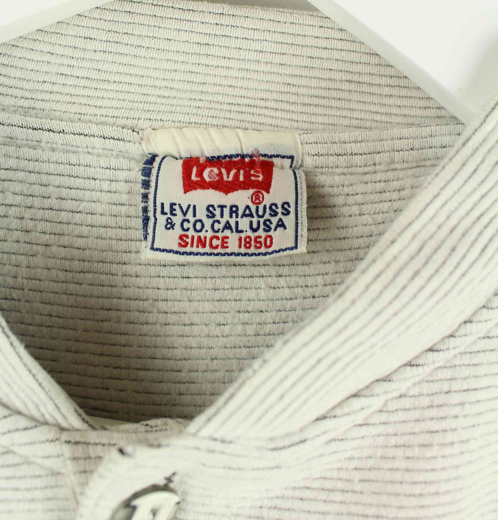 Levi's 90s Vintage Embroidered Sweater Grau M (detail image 2)
