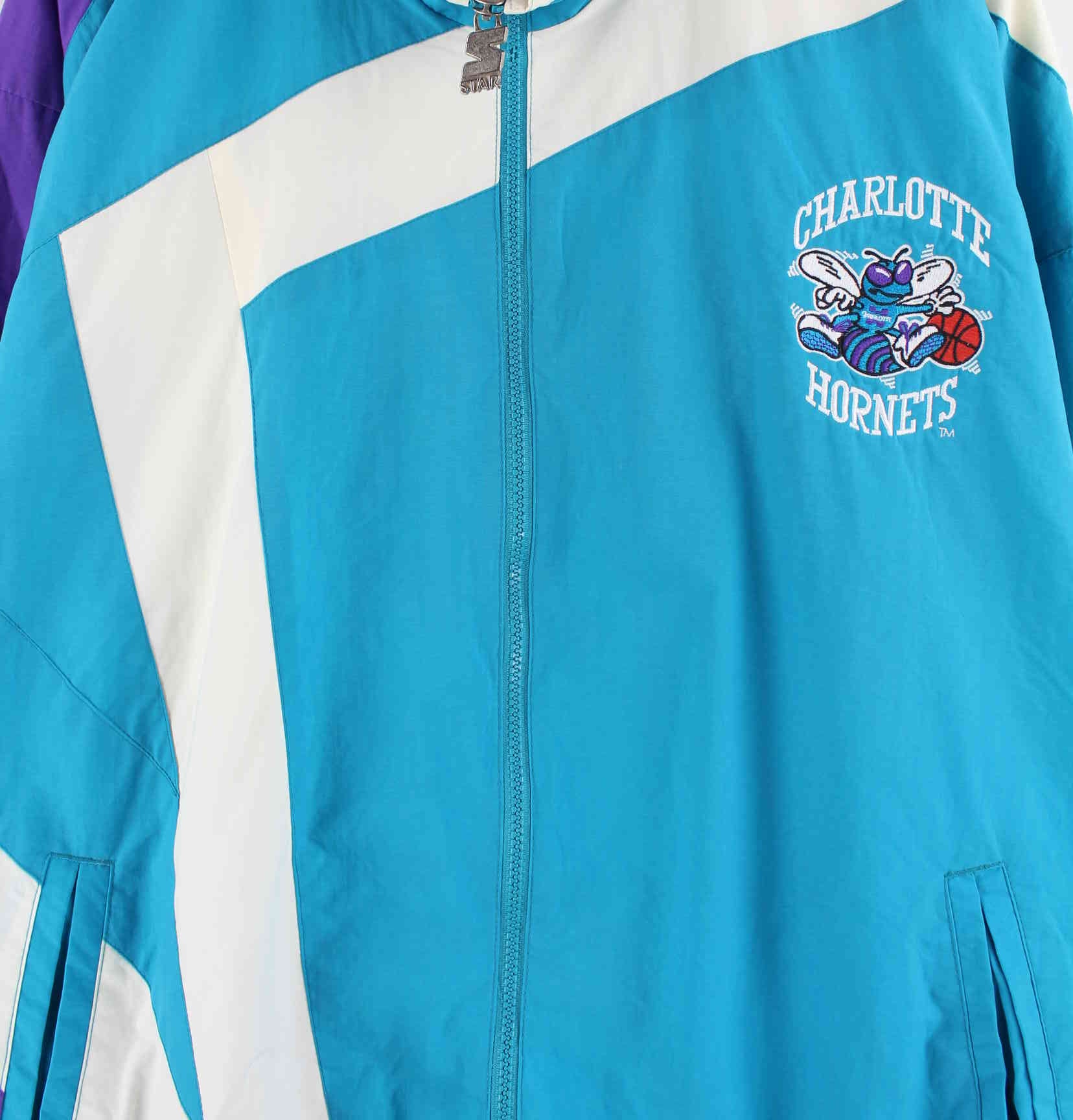 Starter 90s Vintage NBA Hornets Trainingsjacke Türkis XL (detail image 1)
