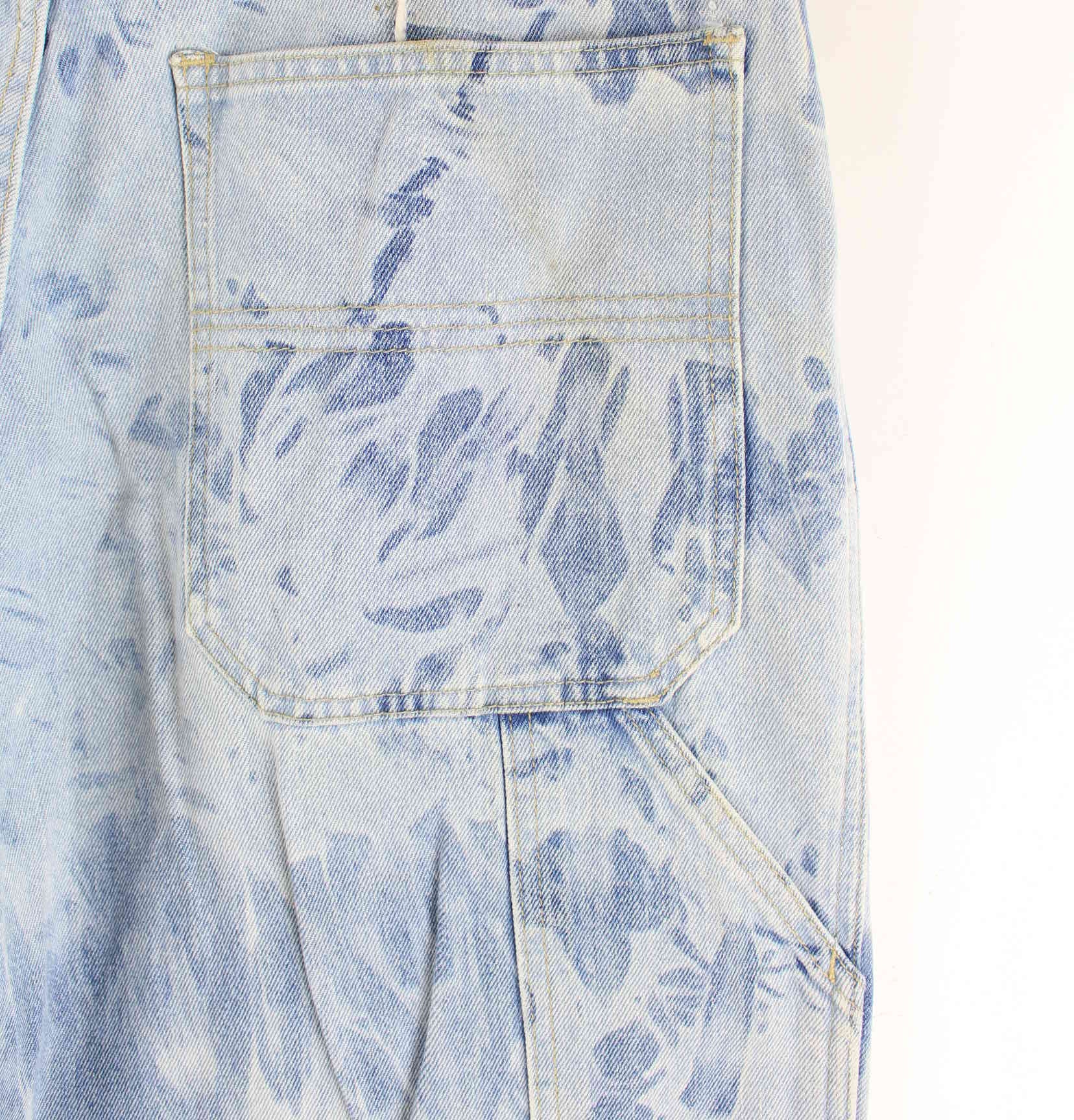 Vintage y2k Acid Washed Carpenter Jeans Blau W34 L30 (detail image 5)