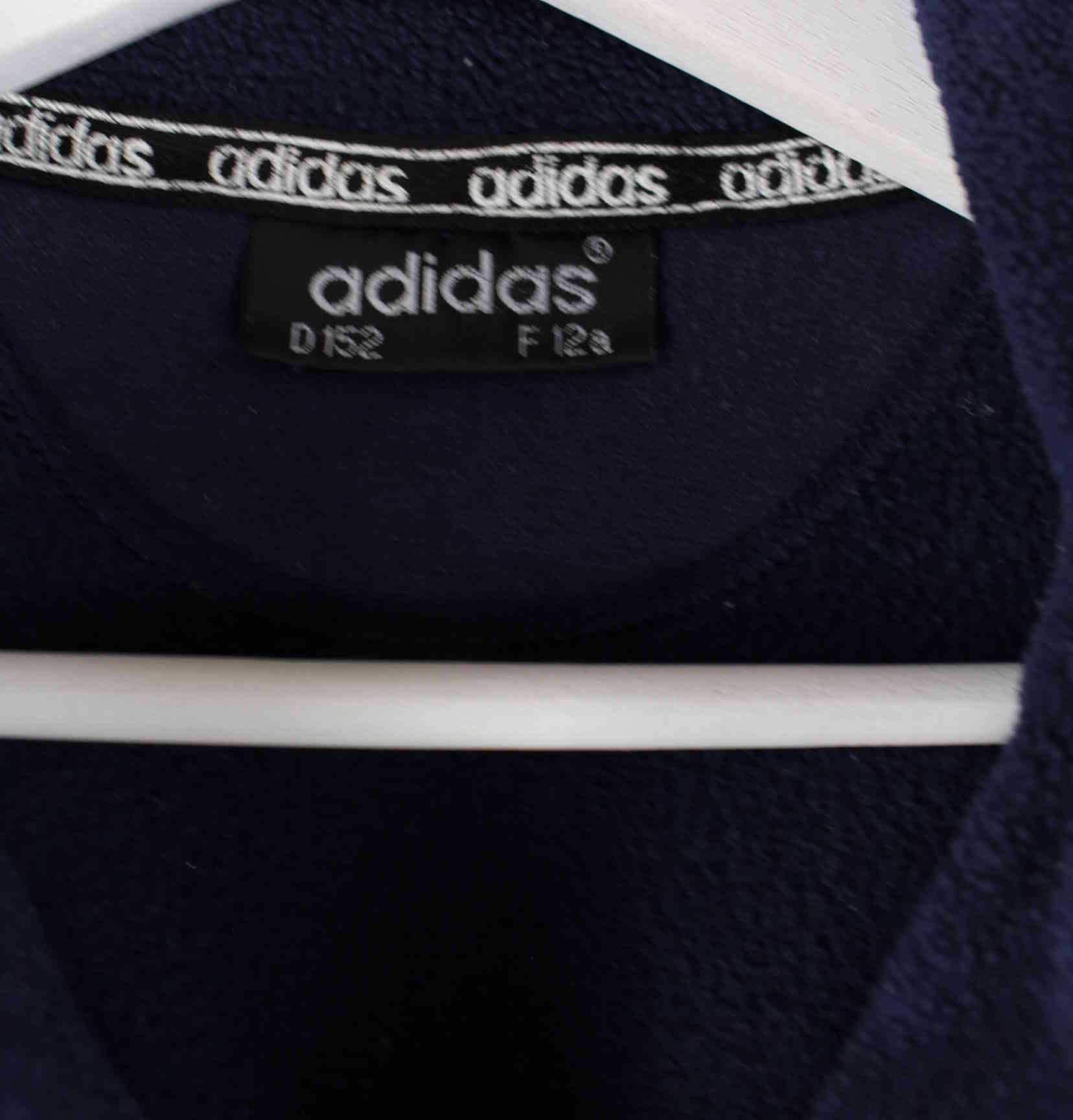 Adidas Damen 90s Vintage half Zip Fleece Sweater Blau XS (detail image 2)