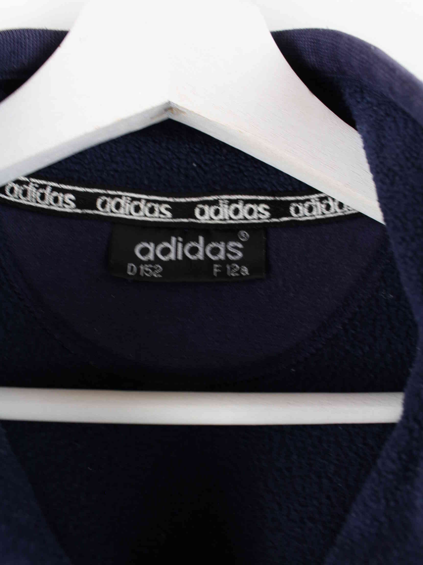 Adidas Damen 90s Vintage half Zip Fleece Sweater Blau XS (detail image 2)