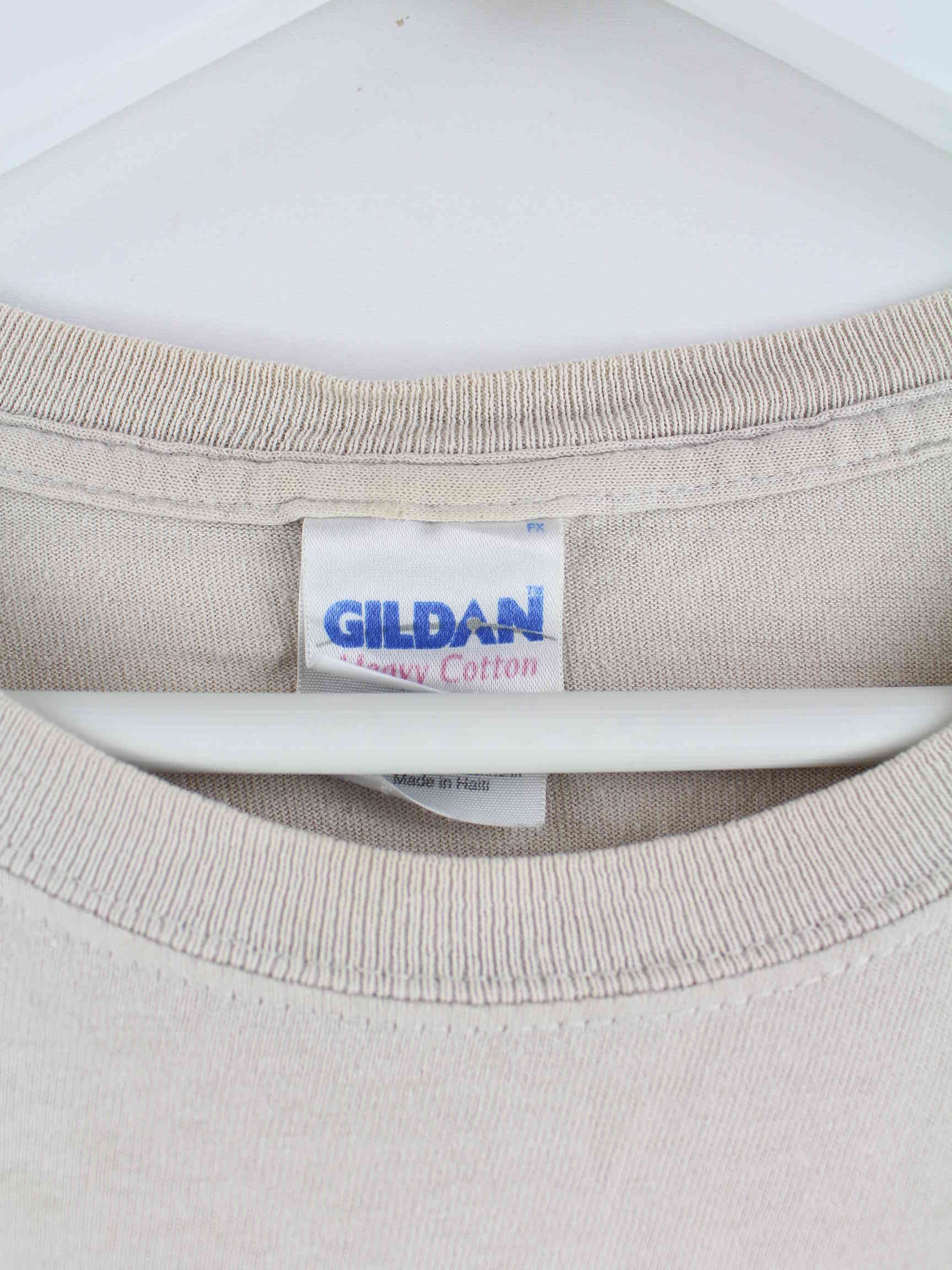 Gildan Back To The Future Print T-Shirt Grau L (detail image 4)