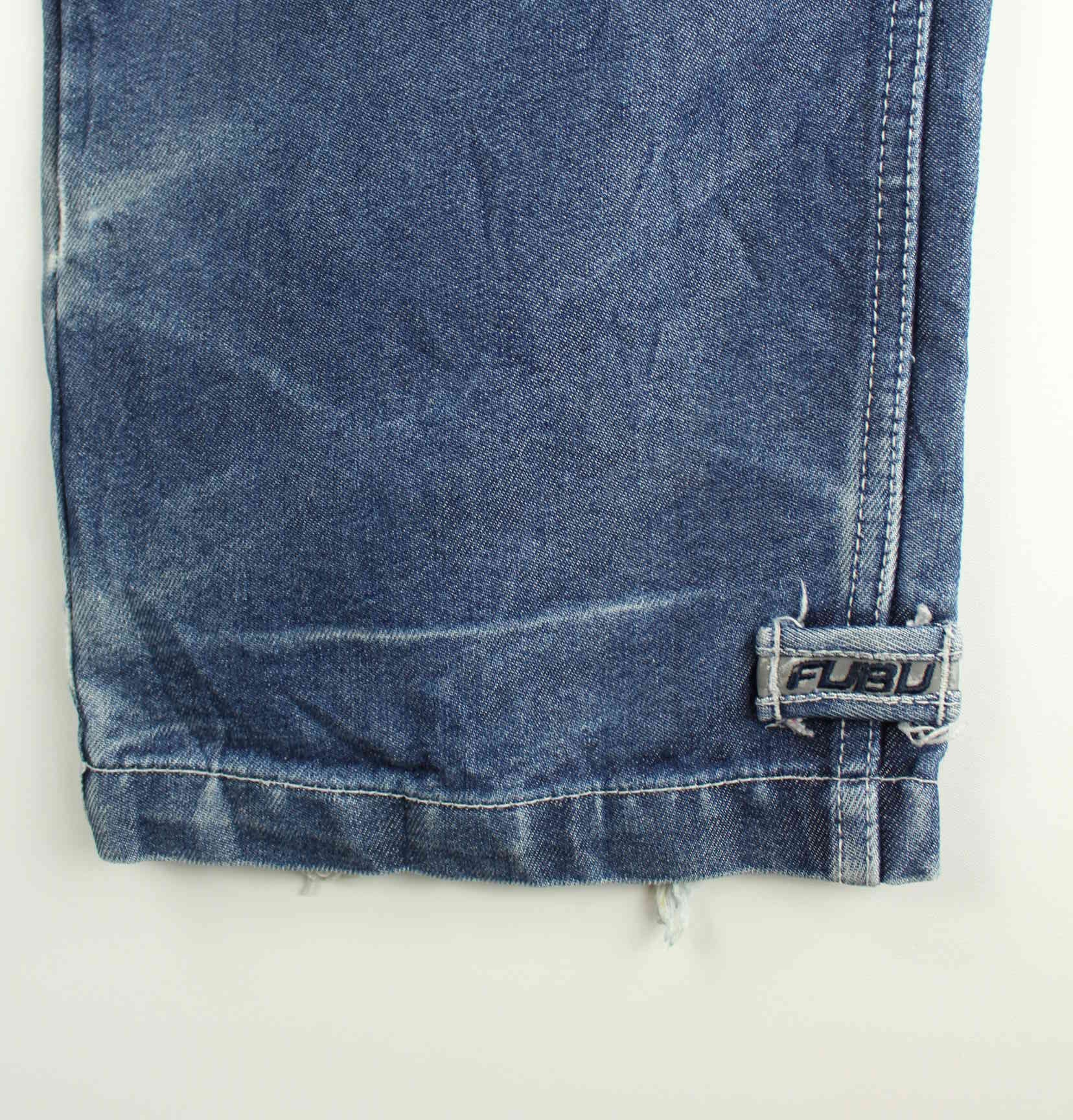 Fubu y2k Classic Fit Embroidered Jeans Blau W30 L32 (detail image 6)