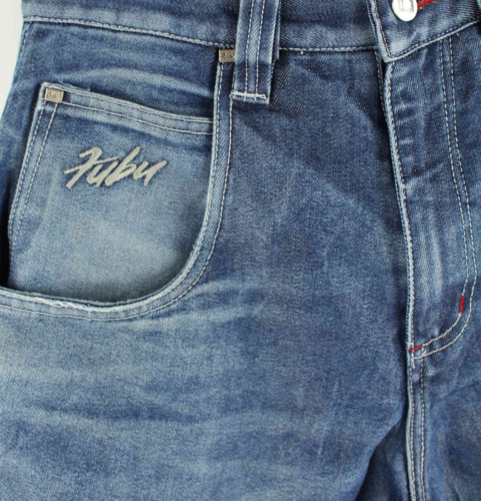 Fubu y2k Classic Fit Embroidered Jeans Blau W30 L32 (detail image 7)