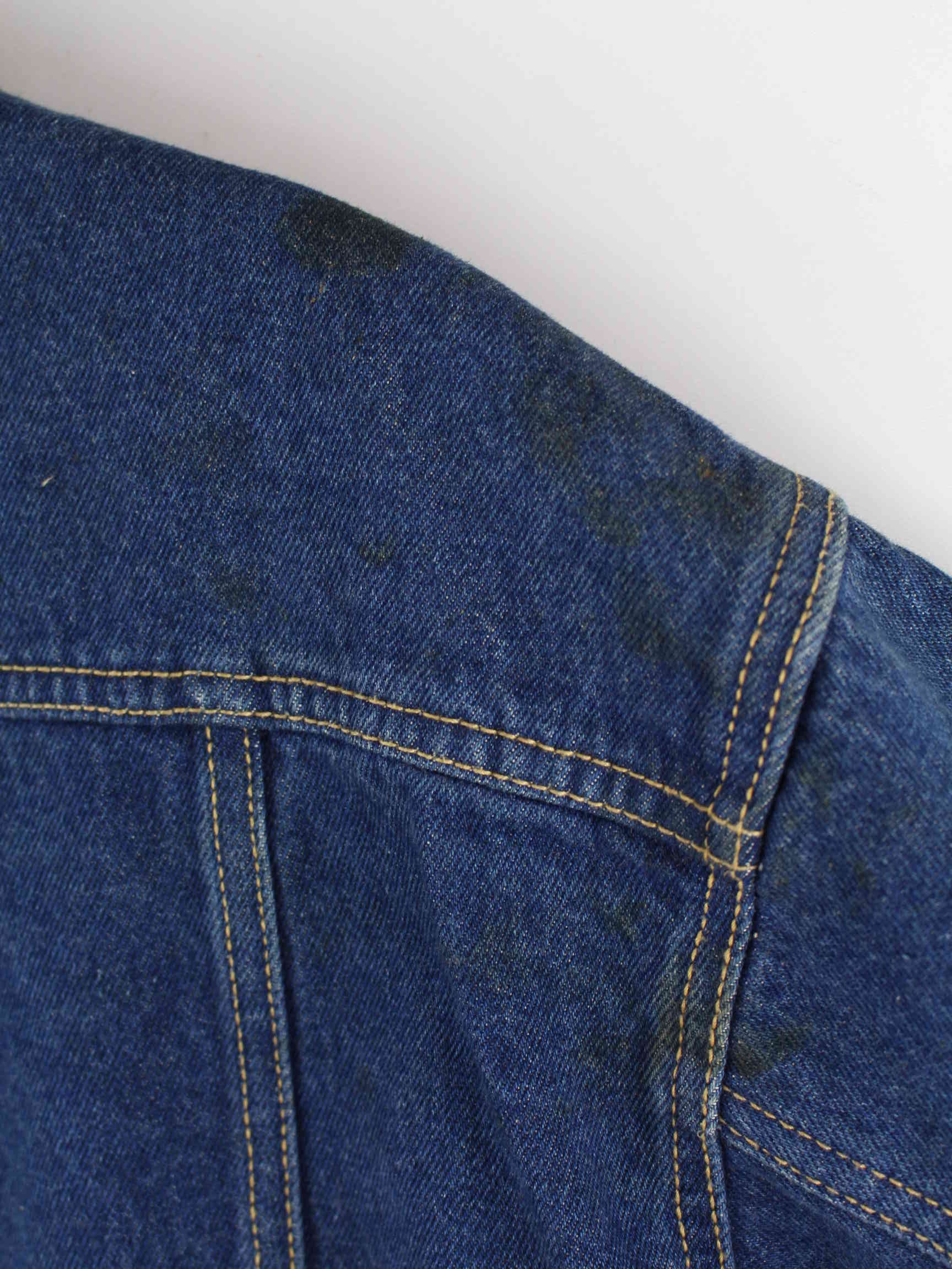 Marlboro 90s Vintage Country Store Trucker Jeans Jacke Blau M (detail image 13)