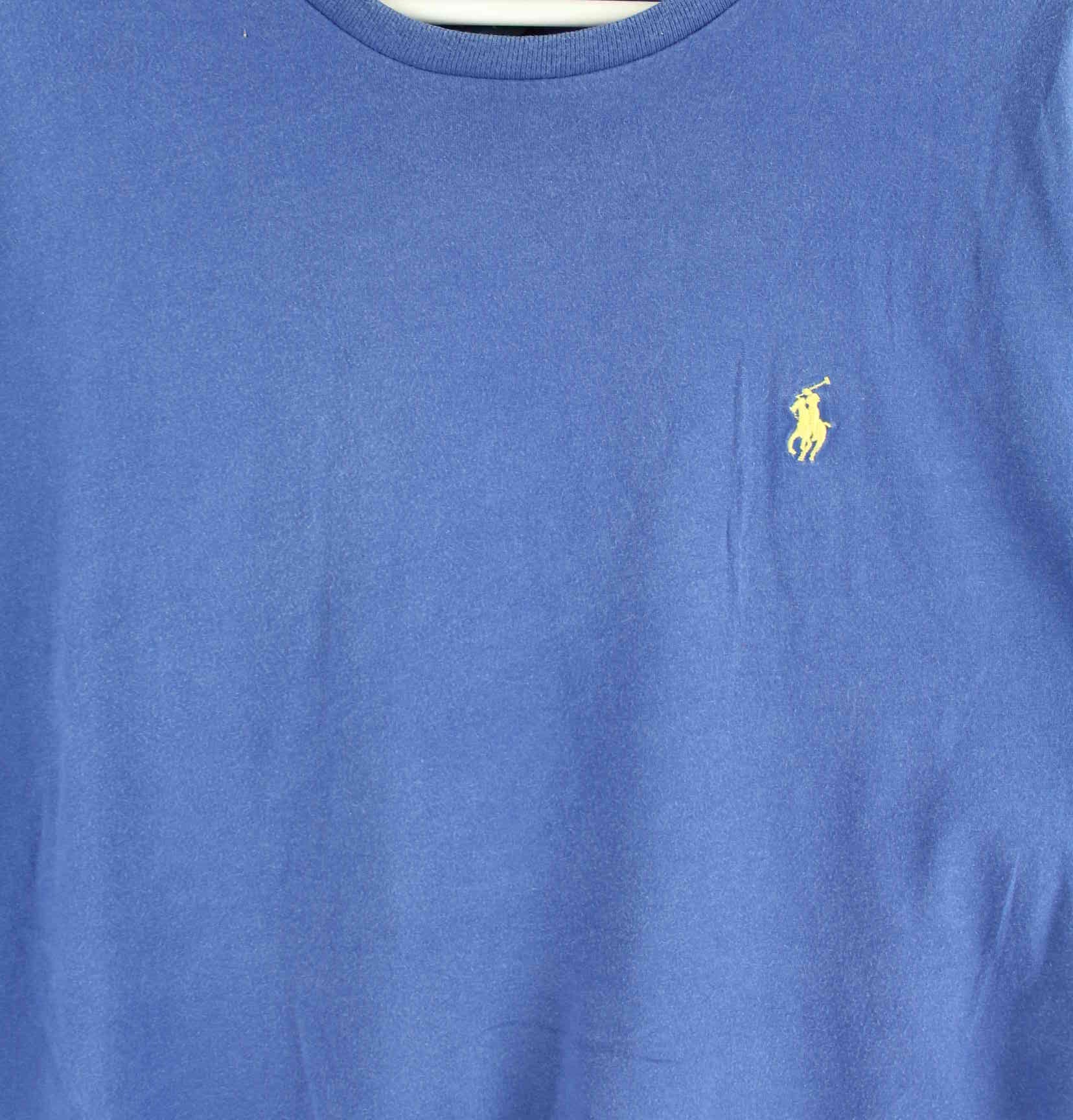 Ralph Lauren y2k Basic T-Shirt Blau M (detail image 1)
