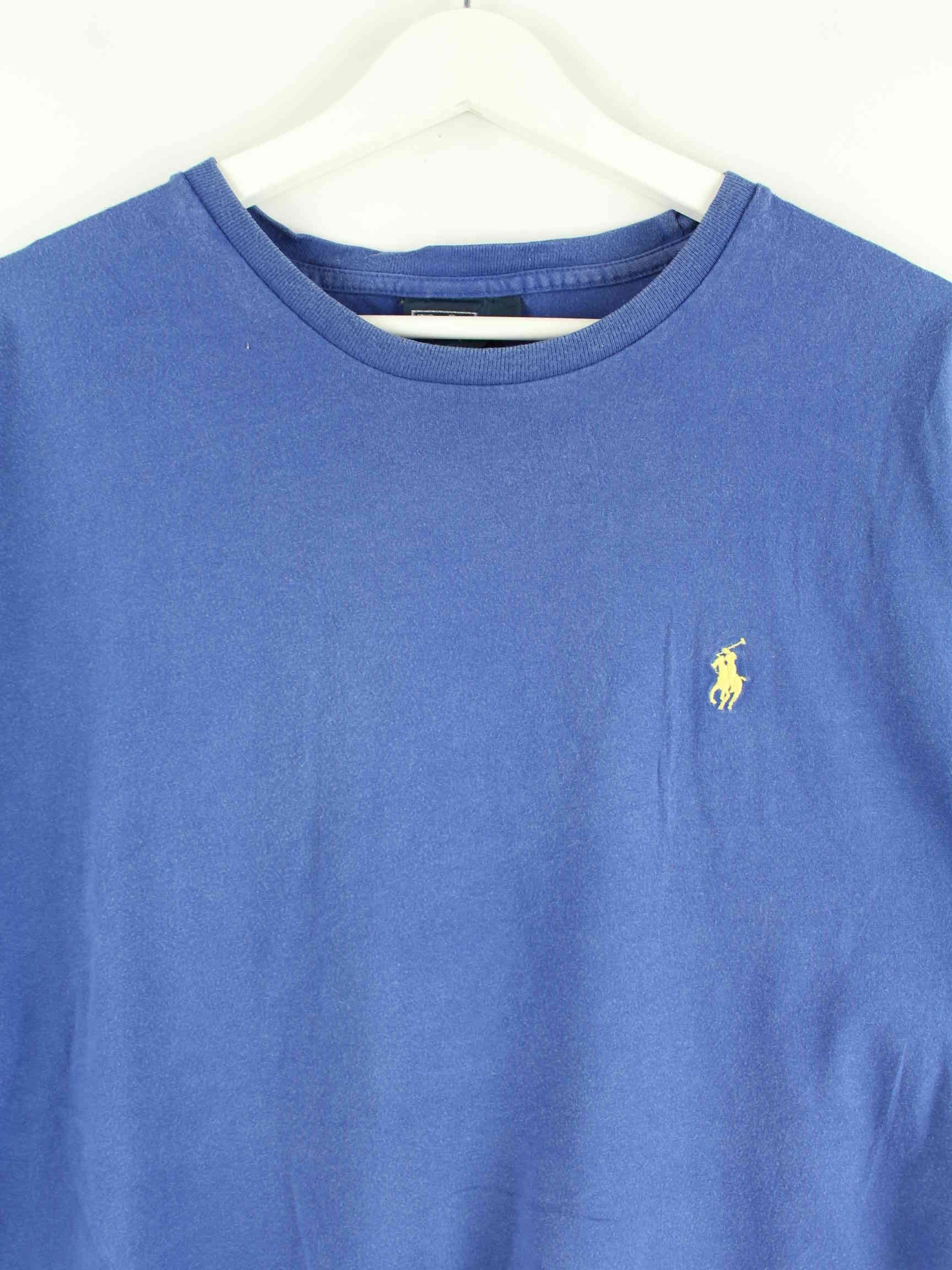 Ralph Lauren y2k Basic T-Shirt Blau M (detail image 1)