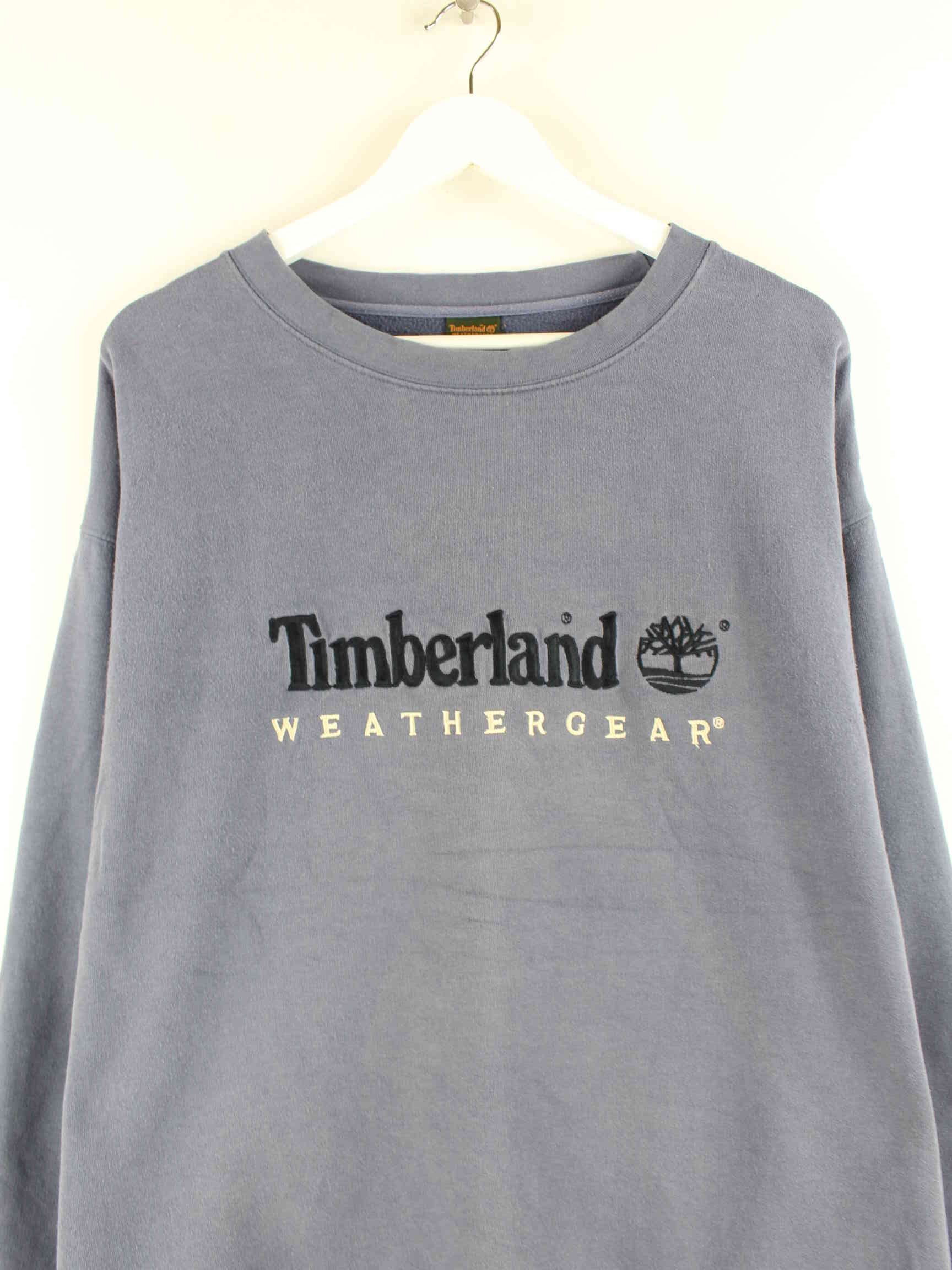Timberland 90s Vintage Embroidered Sweater Blau XXL (detail image 1)
