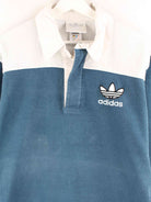 Adidas 80s Vintage Embroidered Trefoil Polo Sweater Grün M (detail image 1)