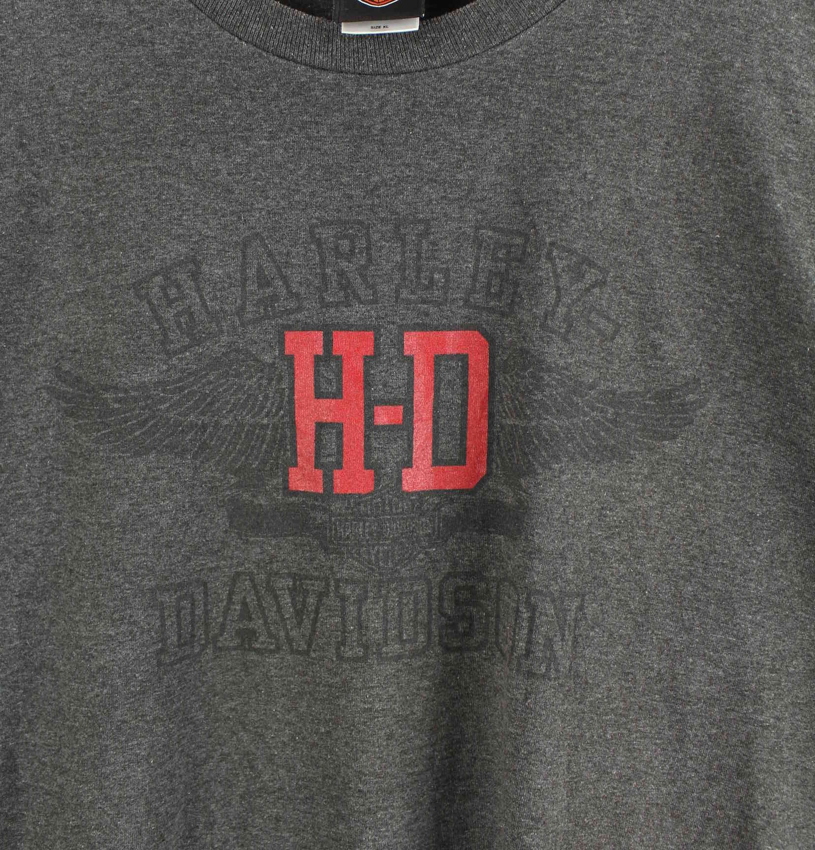 Harley Davidson y2k Print T-Shirt Grau XL (detail image 1)