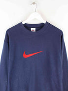 Nike Damen 90s Vintage Big Swoosh Sweater Blau L (detail image 1)