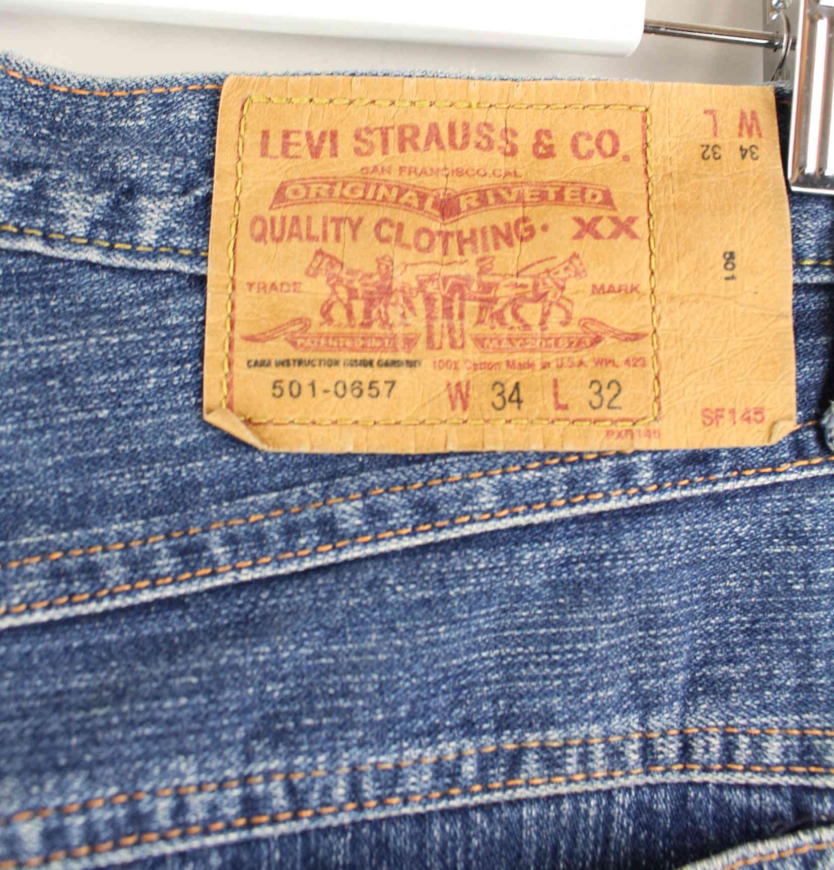 Levi's 501 Big E 1993 Jeans Blau W34 L32 (detail image 3)