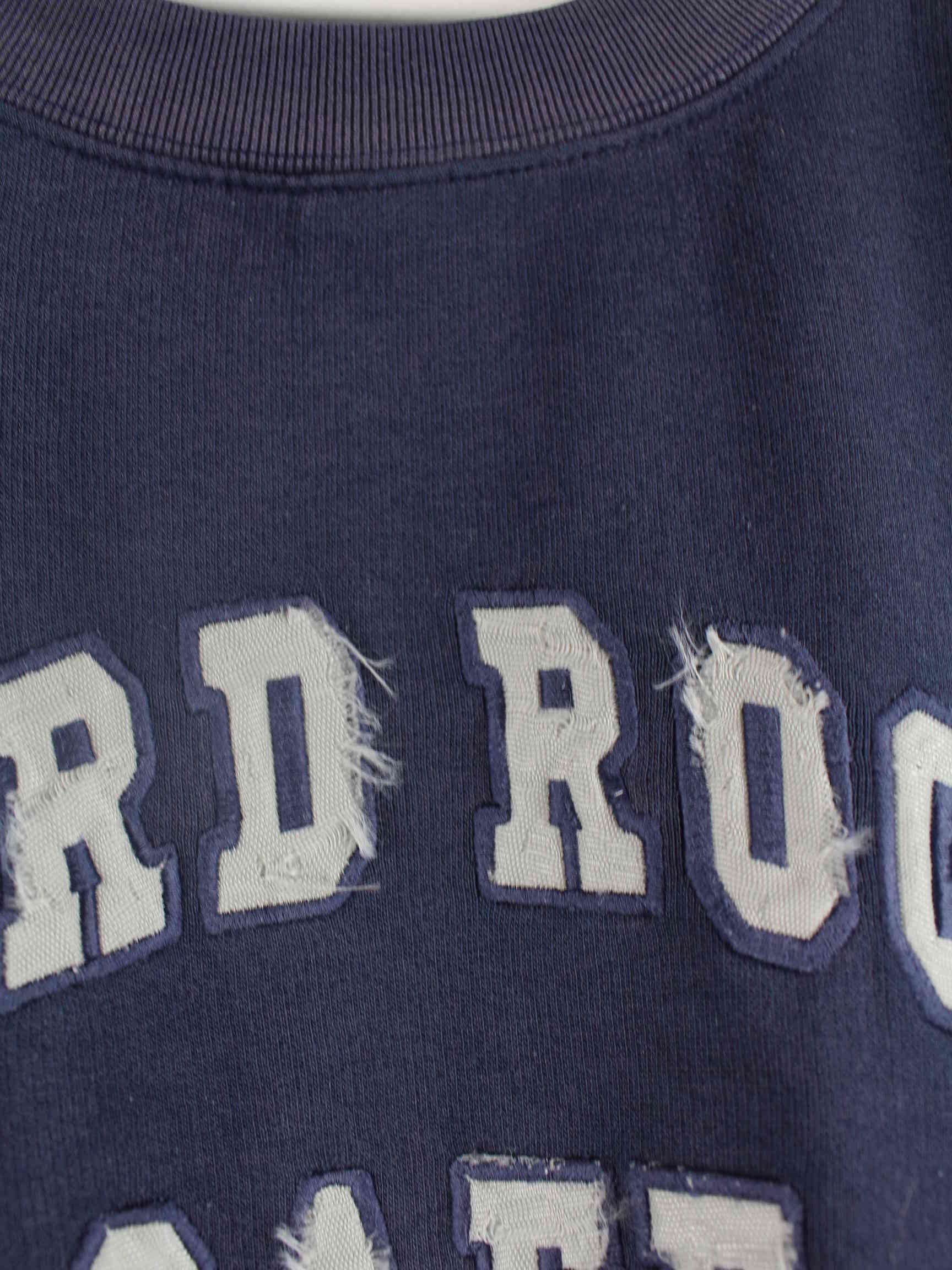 Hard Rock Cafe 90s Vintage Embroidered Sweater Blau L (detail image 4)