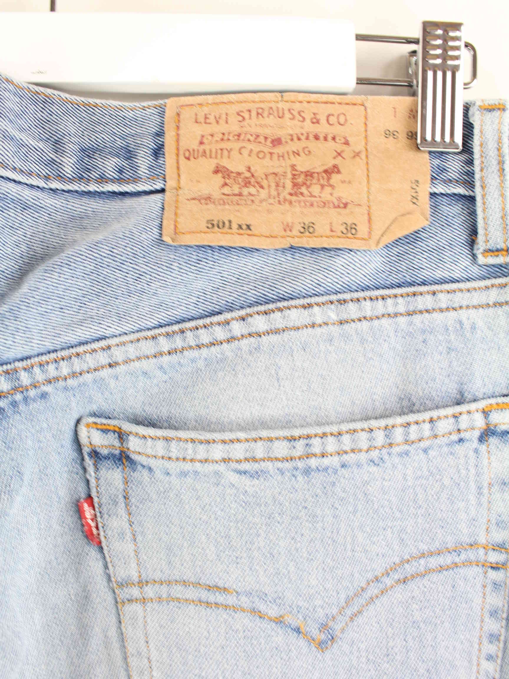 Levi's 501 Vintage 1993 Jeans Blau W36 L36 (detail image 4)