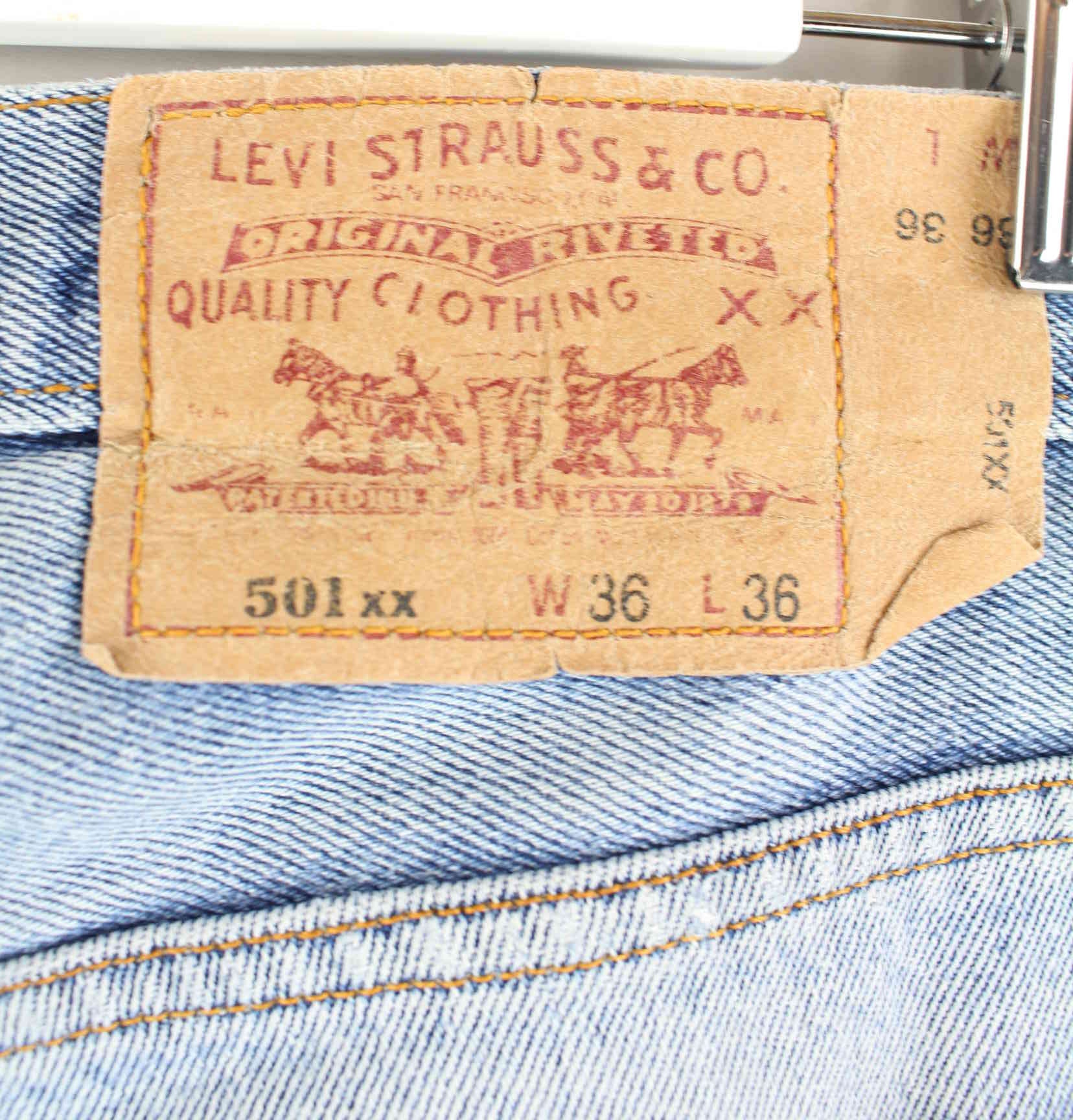 Levi's 501 Vintage 1993 Jeans Blau W36 L36 (detail image 5)