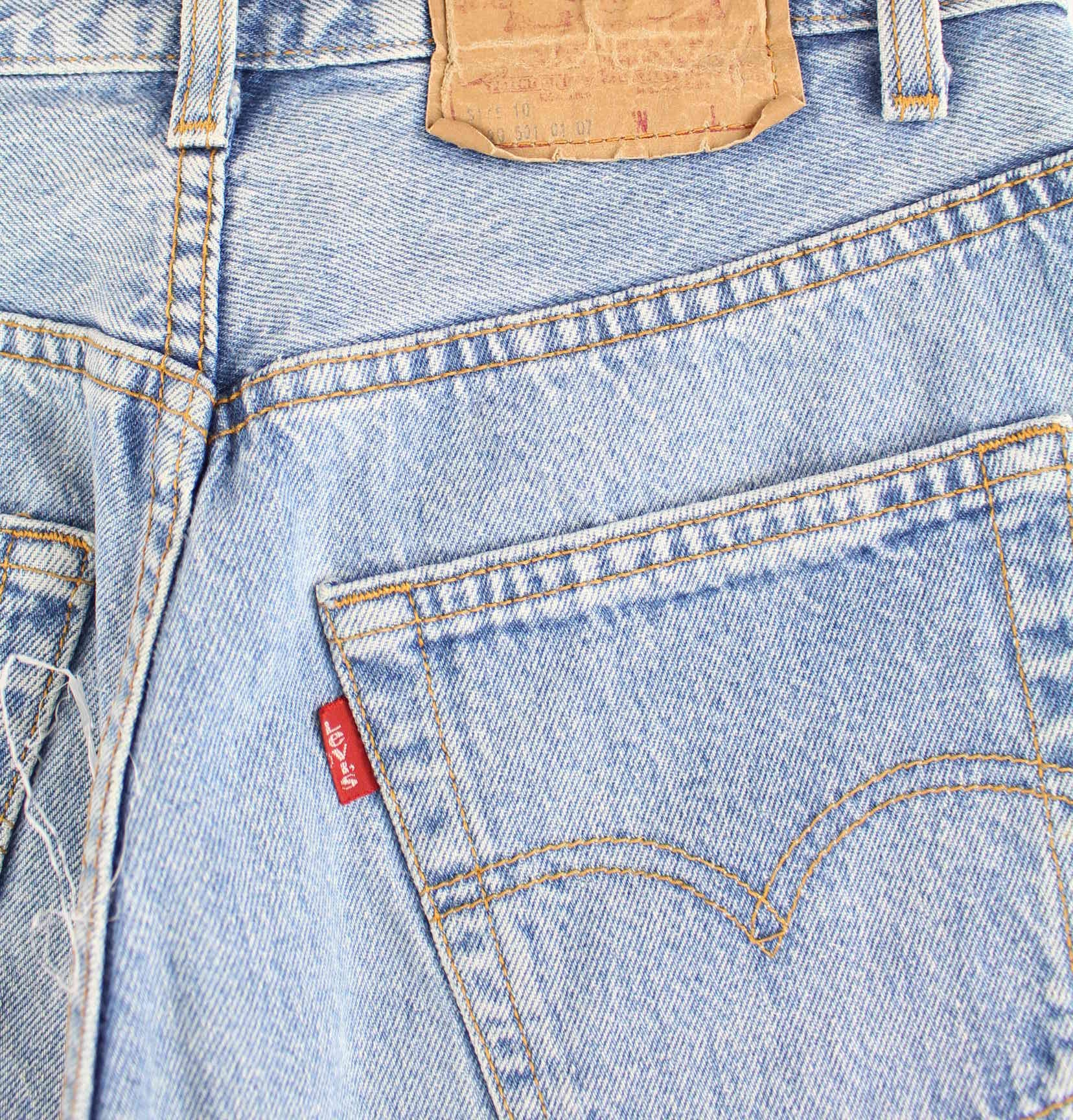 Levi's 501 Jeans Shorts Blau W24 (detail image 3)