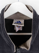 Adidas 90s Vintage Velour Jacke Schwarz L (detail image 2)