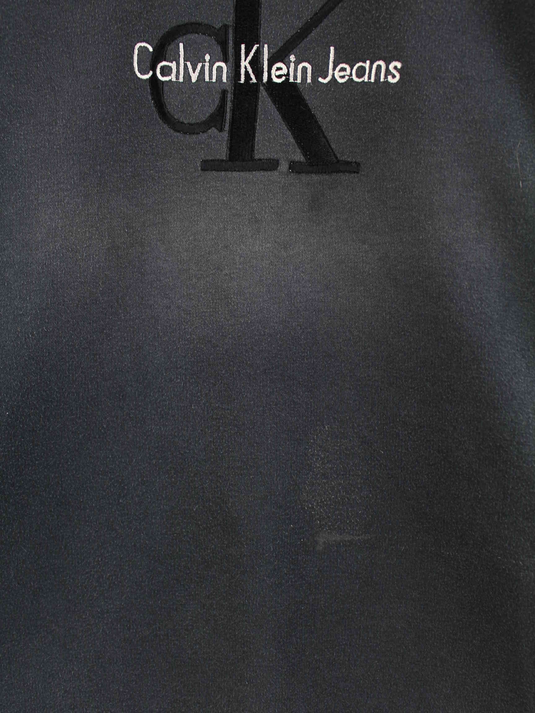 Calvin Klein y2k Embroidered Sweater Grau M (detail image 2)