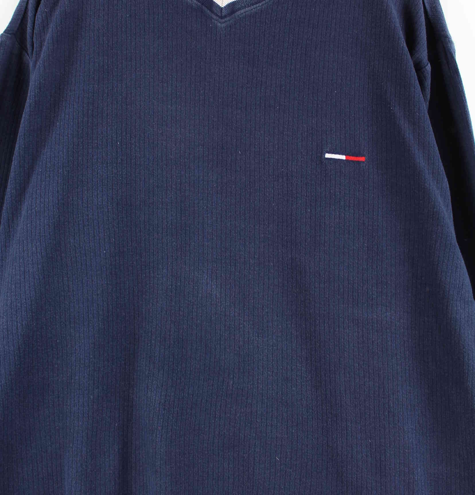 Tommy Hilfiger y2k V-Neck Sweater Blau M (detail image 1)