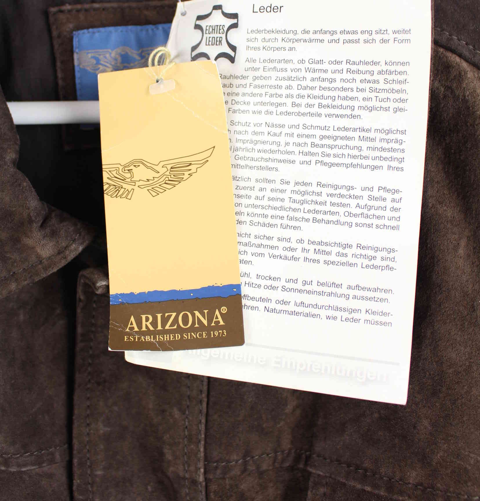 Arizona Tagged Leder Jacke Braun XL (detail image 2)