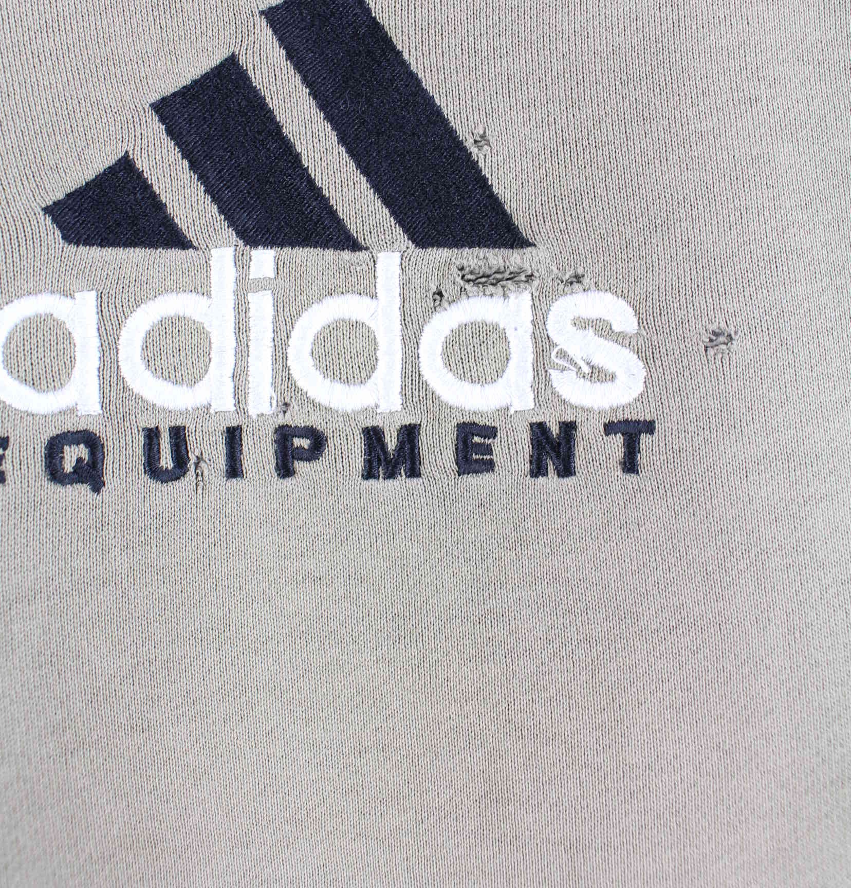 Adidas Equipment 90s Vintage Embroidered Sweater Khaki XXL (detail image 2)