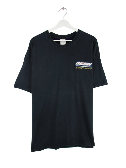 Gildan SCSN Street Car Racing Print T-Shirt Schwarz XXL
